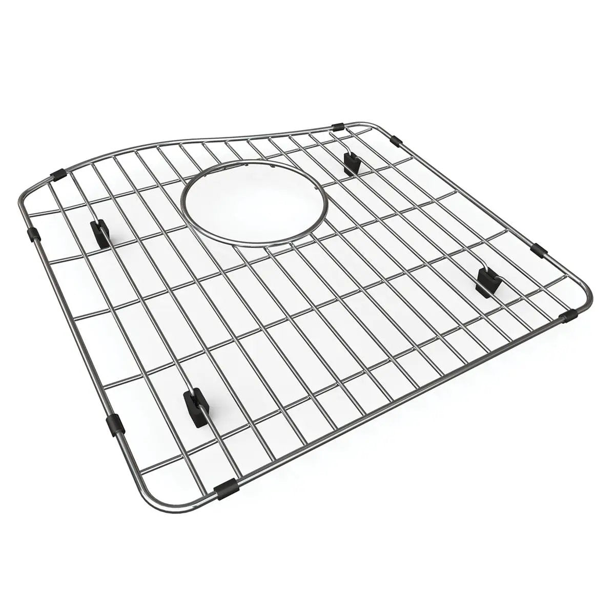 polished stainless steel bottom grid