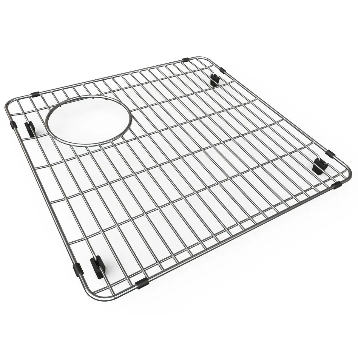 polished stainless steel bottom grid