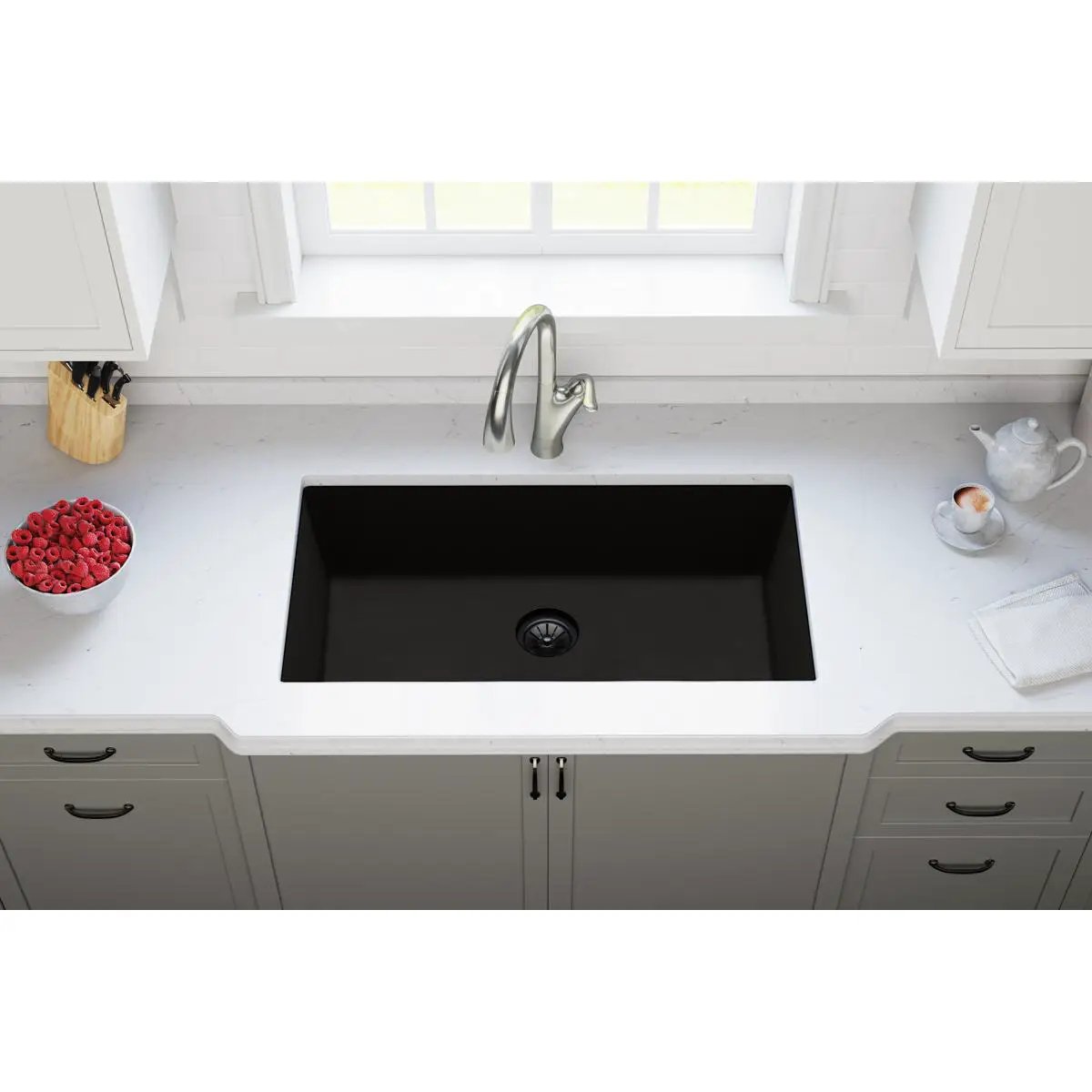 black polymer disposer flange