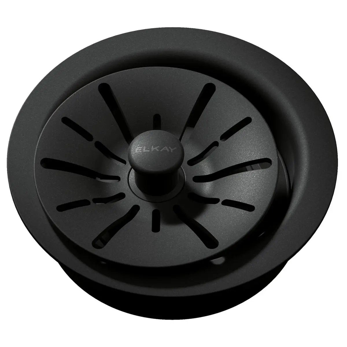 Elkay Quartz Perfect Drain 3-1/2" Polymer Disposer Flange with Removable Basket Strainer and Rubber Stopper by Elkay