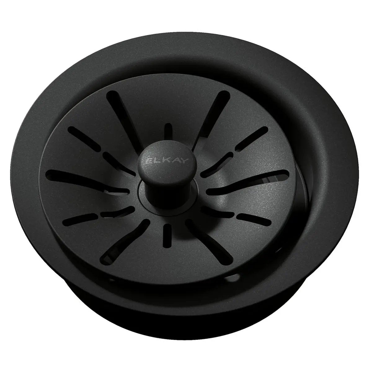 Elkay Quartz Perfect Drain 3-1/2" Polymer Disposer Flange with Removable Basket Strainer and Rubber Stopper by Elkay