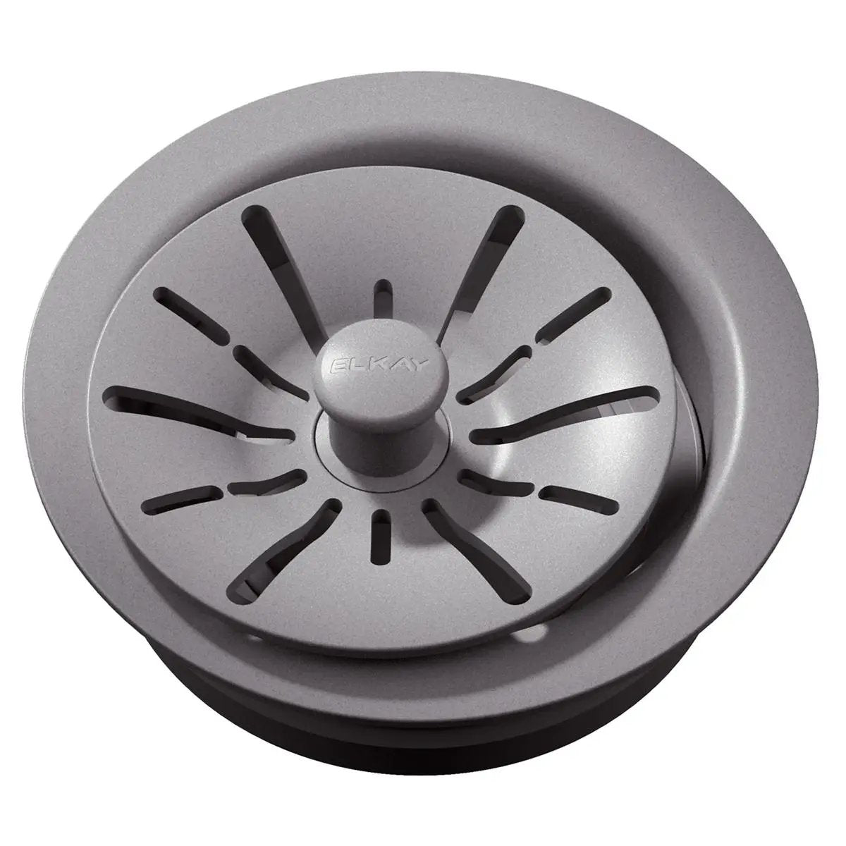Elkay Quartz Perfect Drain 3-1/2" Polymer Disposer Flange with Removable Basket Strainer and Rubber Stopper by Elkay