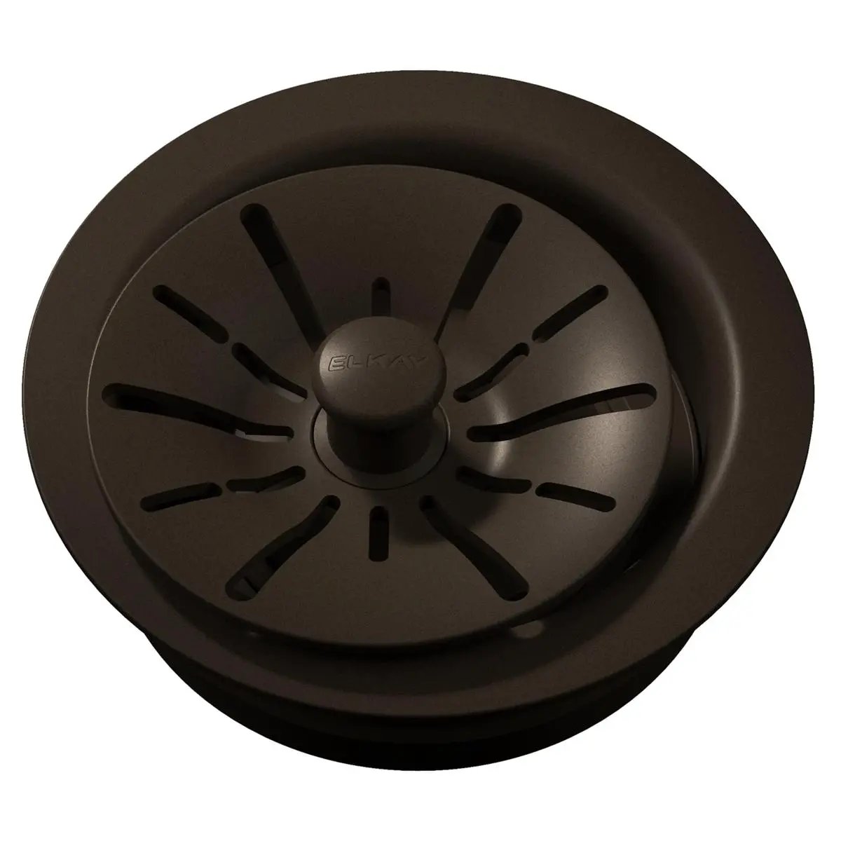Elkay Quartz Perfect Drain 3-1/2" Polymer Disposer Flange with Removable Basket Strainer and Rubber Stopper by Elkay