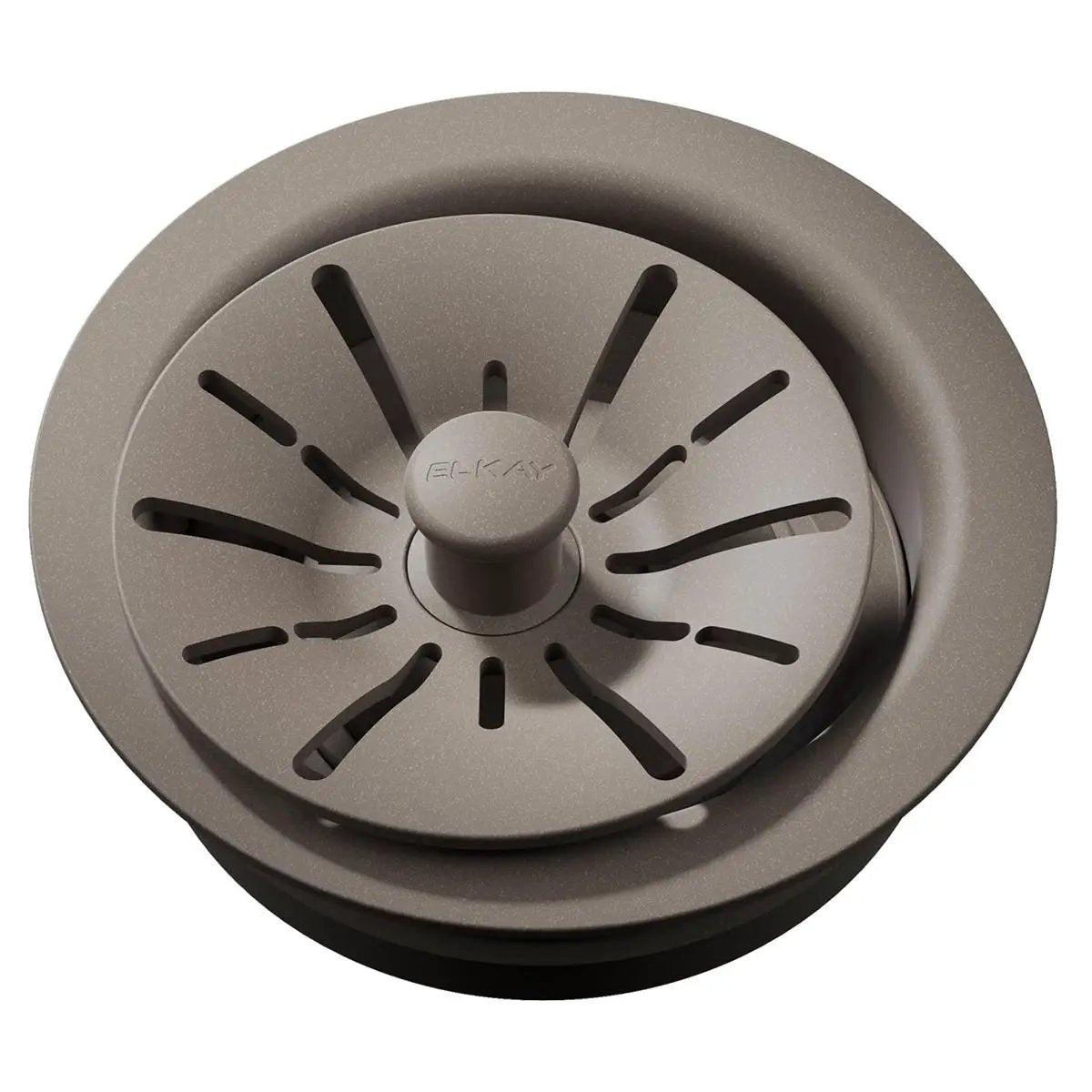 Elkay Quartz Perfect Drain 3-1/2" Polymer Disposer Flange with Removable Basket Strainer and Rubber Stopper by Elkay