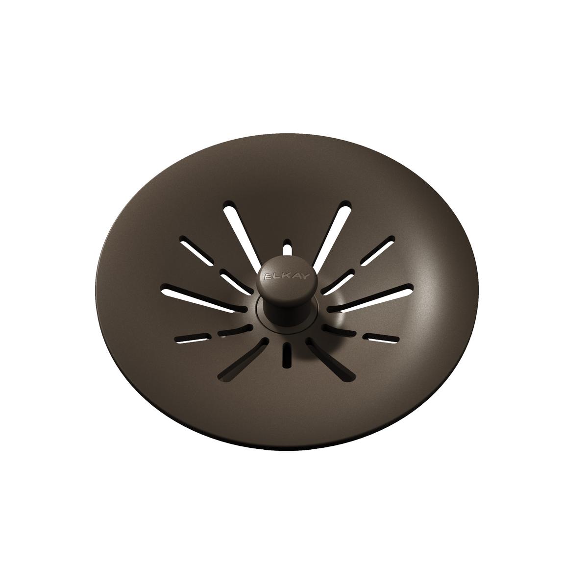 Elkay Quartz Perfect Drain 3-1/2" Removable Polymer Basket Strainer and Rubber Stopper