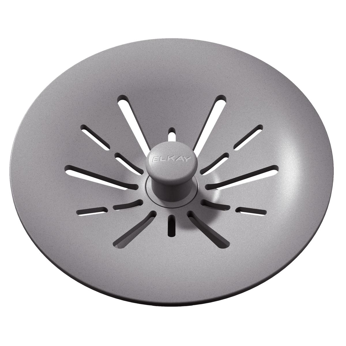 Elkay Quartz Perfect Drain 3-1/2" Removable Polymer Basket Strainer and Rubber Stopper