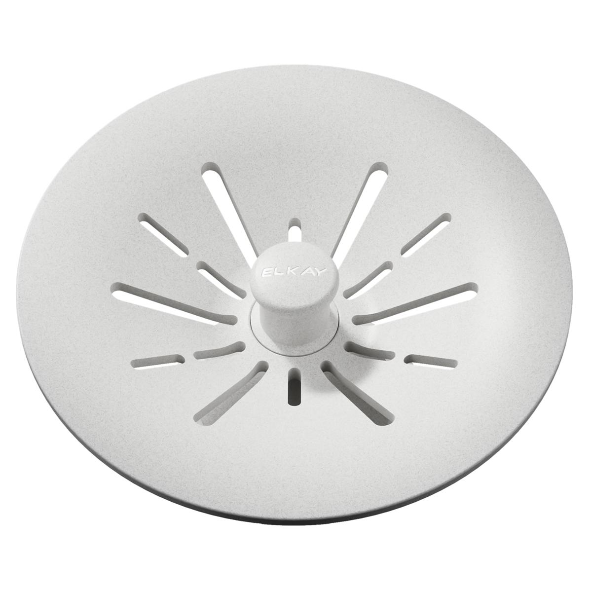 Elkay Quartz Perfect Drain 3-1/2" Removable Polymer Basket Strainer and Rubber Stopper