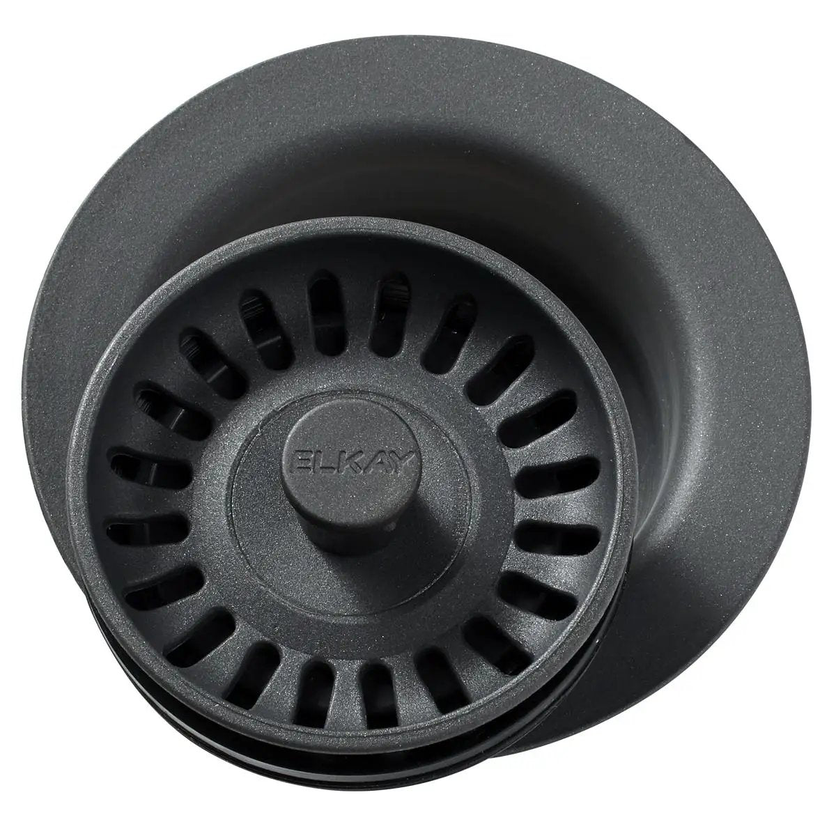 Elkay Polymer 3-1/2" Disposer Flange with Removable Basket Strainer and Rubber Stopper by Elkay