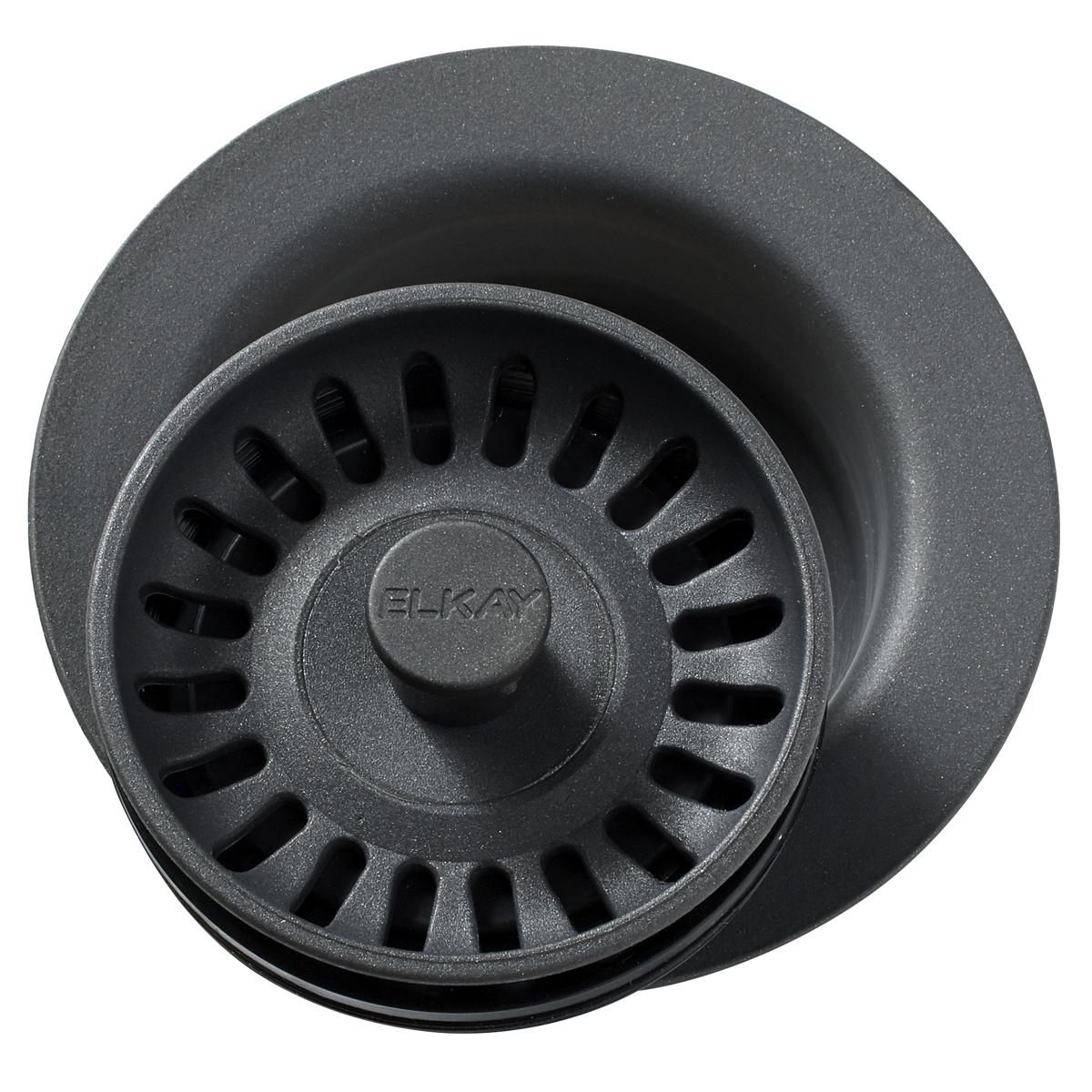 Elkay Polymer 3-1/2" Disposer Flange with Removable Basket Strainer and Rubber Stopper