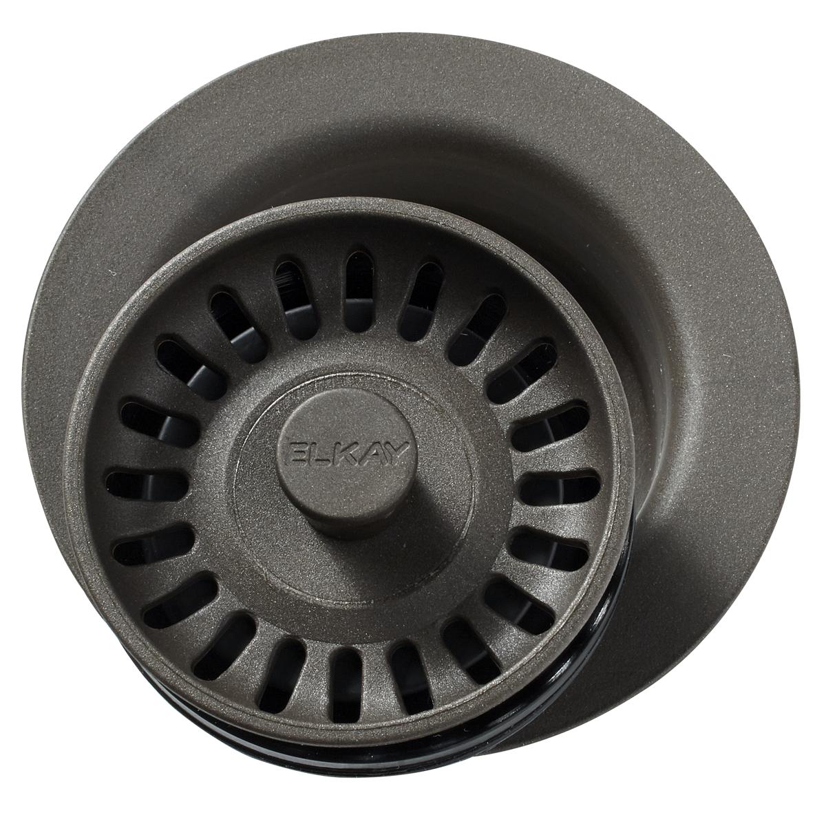 Elkay Polymer 3-1/2" Disposer Flange with Removable Basket Strainer and Rubber Stopper