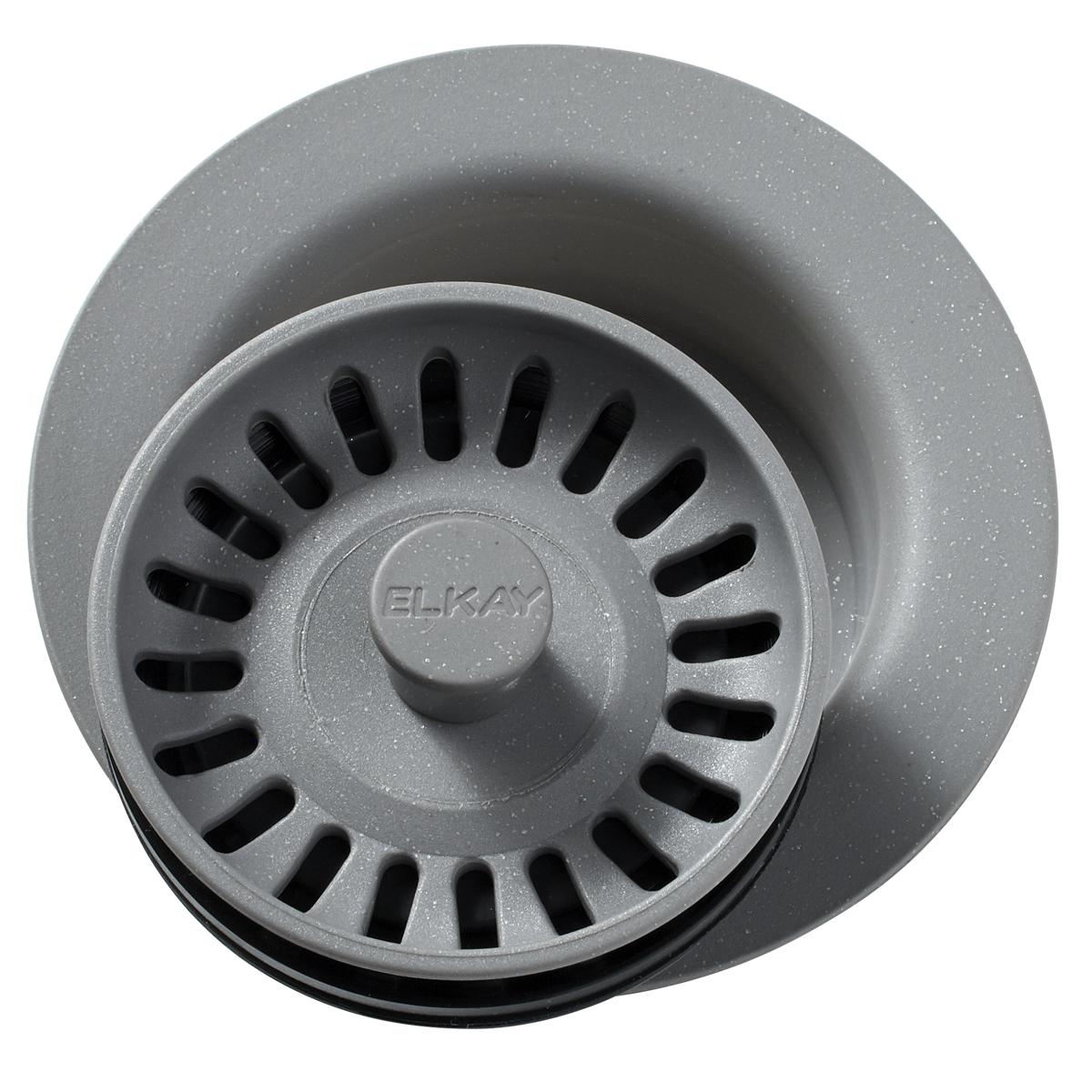 Elkay Polymer 3-1/2" Disposer Flange with Removable Basket Strainer and Rubber Stopper