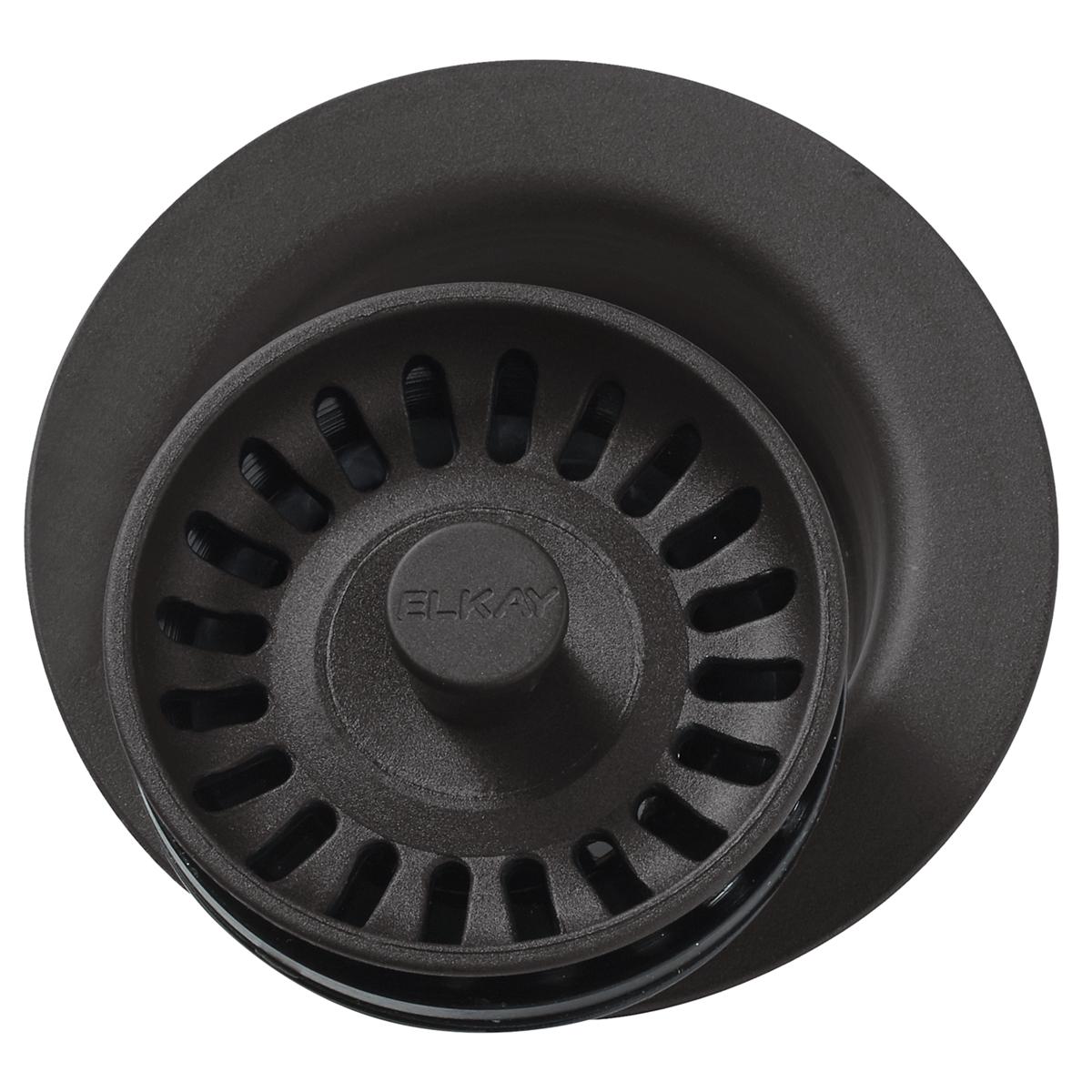 Elkay Polymer 3-1/2" Disposer Flange with Removable Basket Strainer and Rubber Stopper