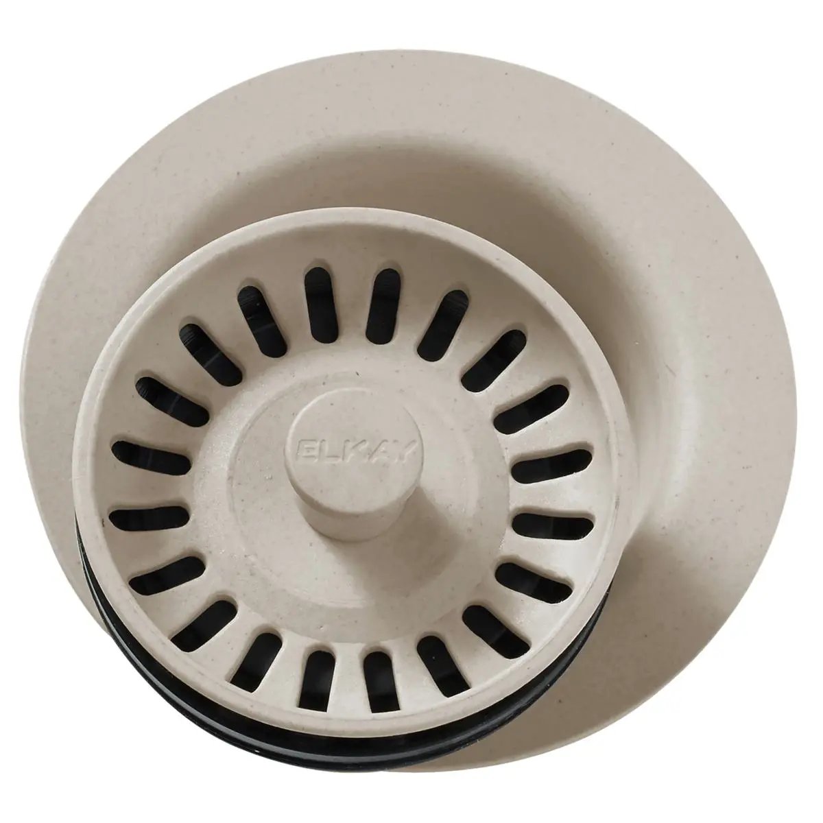 Elkay Polymer 3-1/2" Disposer Flange with Removable Basket Strainer and Rubber Stopper by Elkay