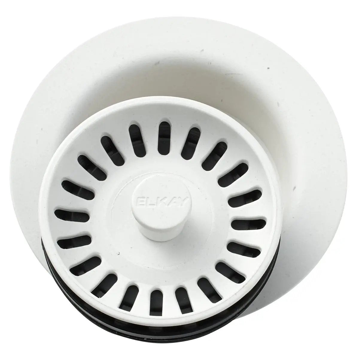 Elkay Polymer 3-1/2" Disposer Flange with Removable Basket Strainer and Rubber Stopper by Elkay