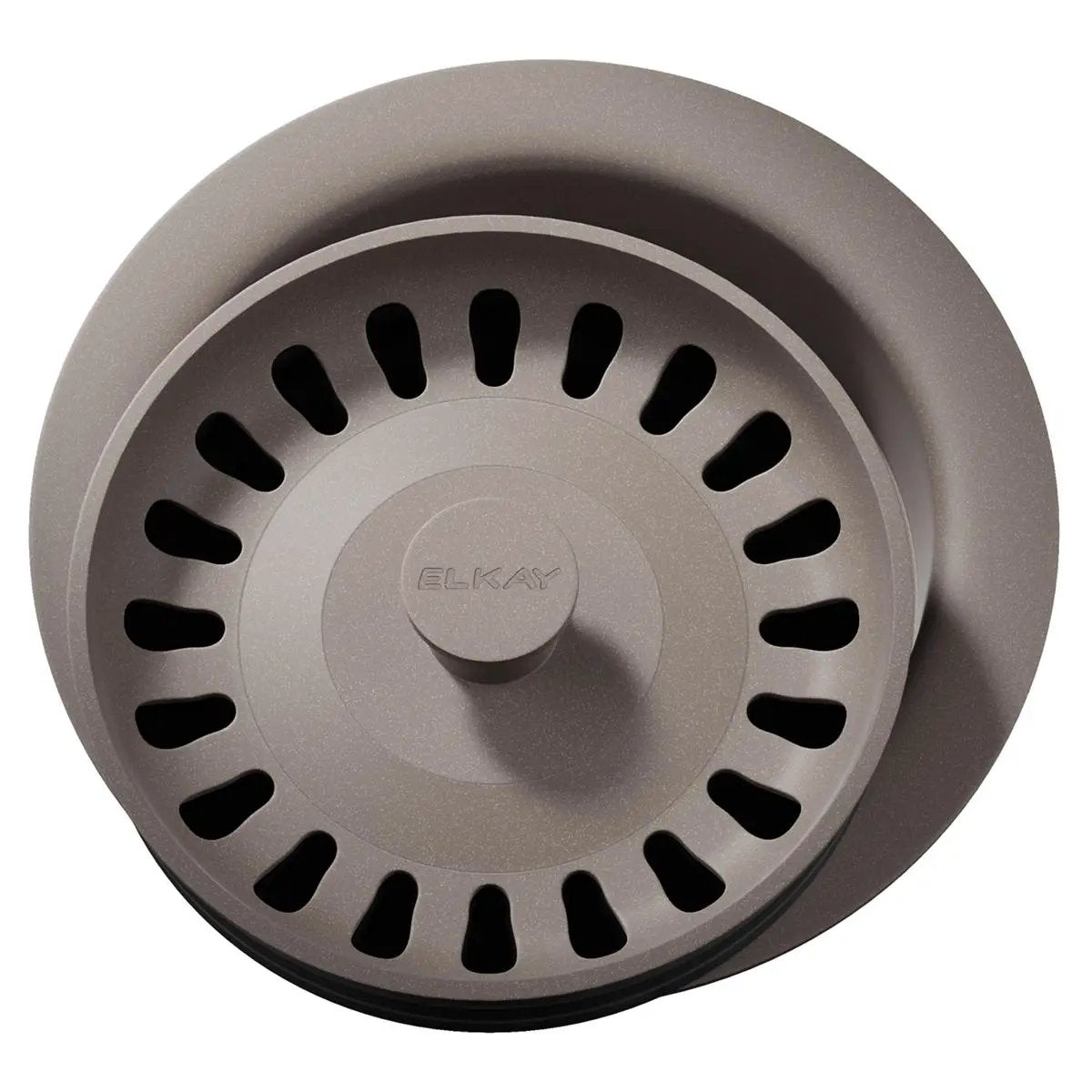 Elkay Polymer 3-1/2" Disposer Flange with Removable Basket Strainer and Rubber Stopper by Elkay