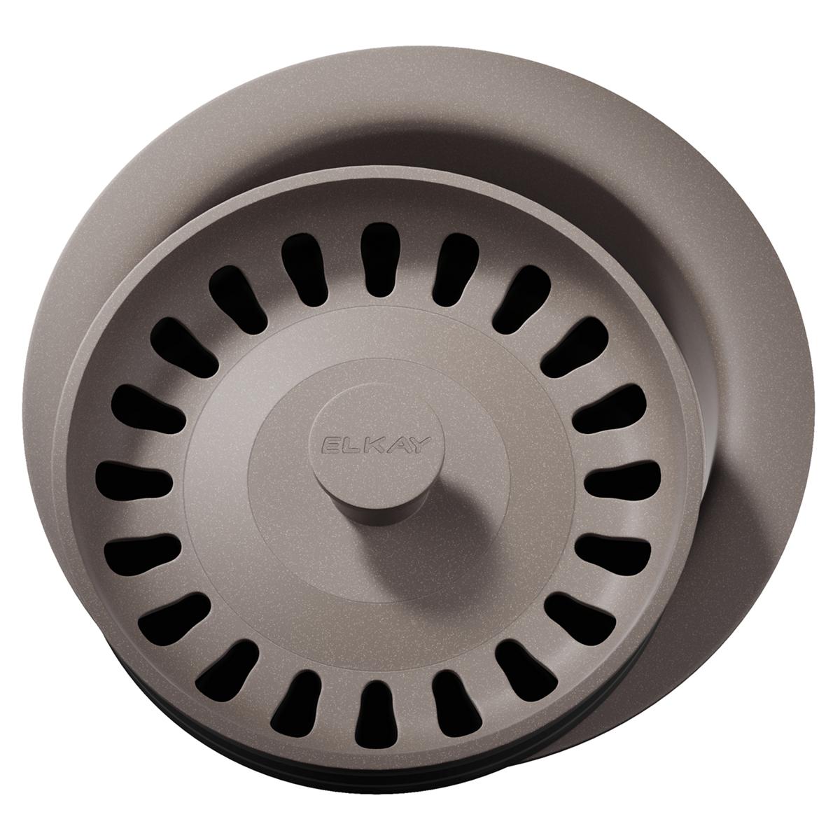 Elkay Polymer 3-1/2" Disposer Flange with Removable Basket Strainer and Rubber Stopper