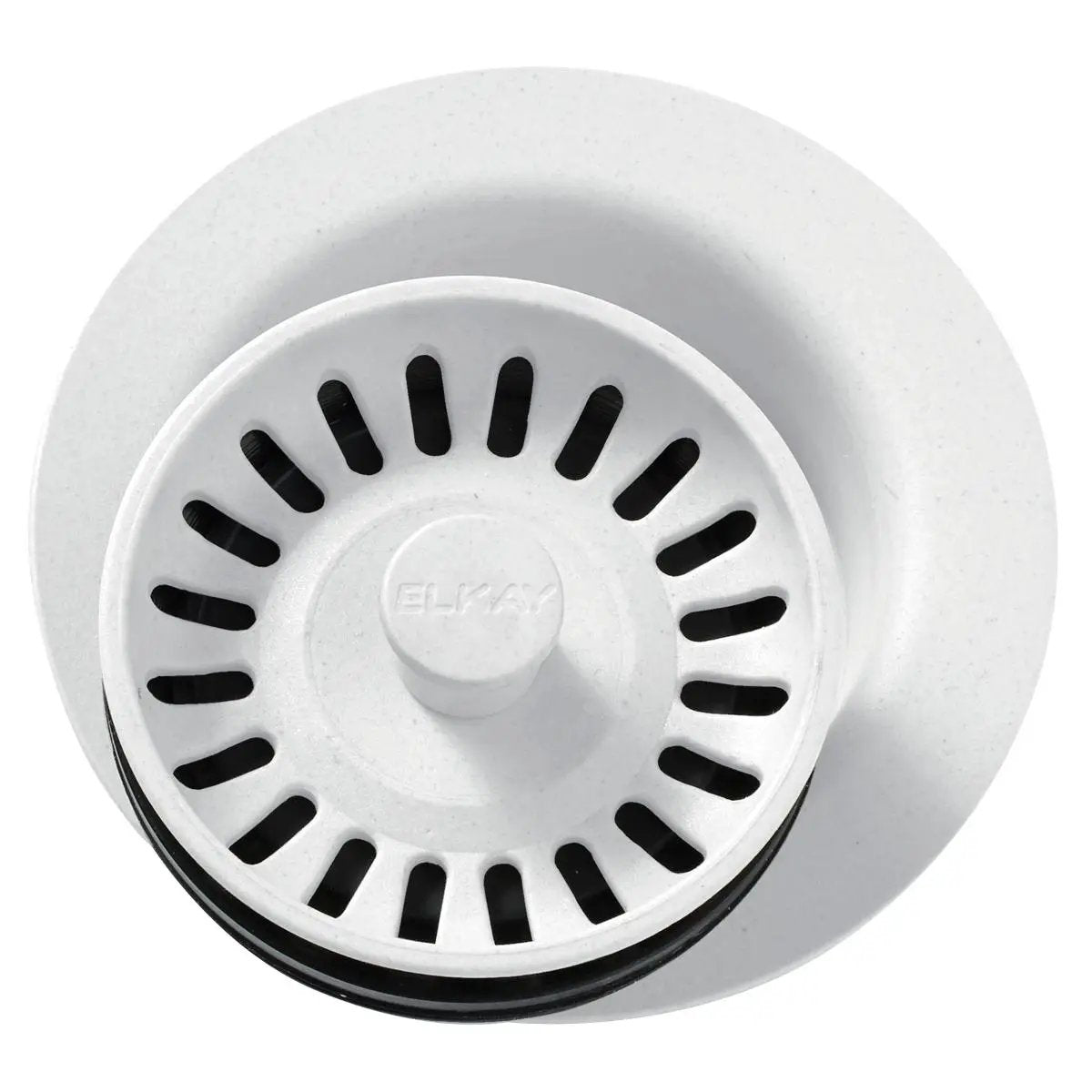 Elkay Polymer 3-1/2" Disposer Flange with Removable Basket Strainer and Rubber Stopper by Elkay