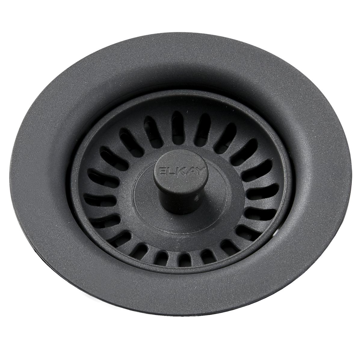 Elkay Polymer Drain Fitting with Removable Basket Strainer and Rubber Stopper