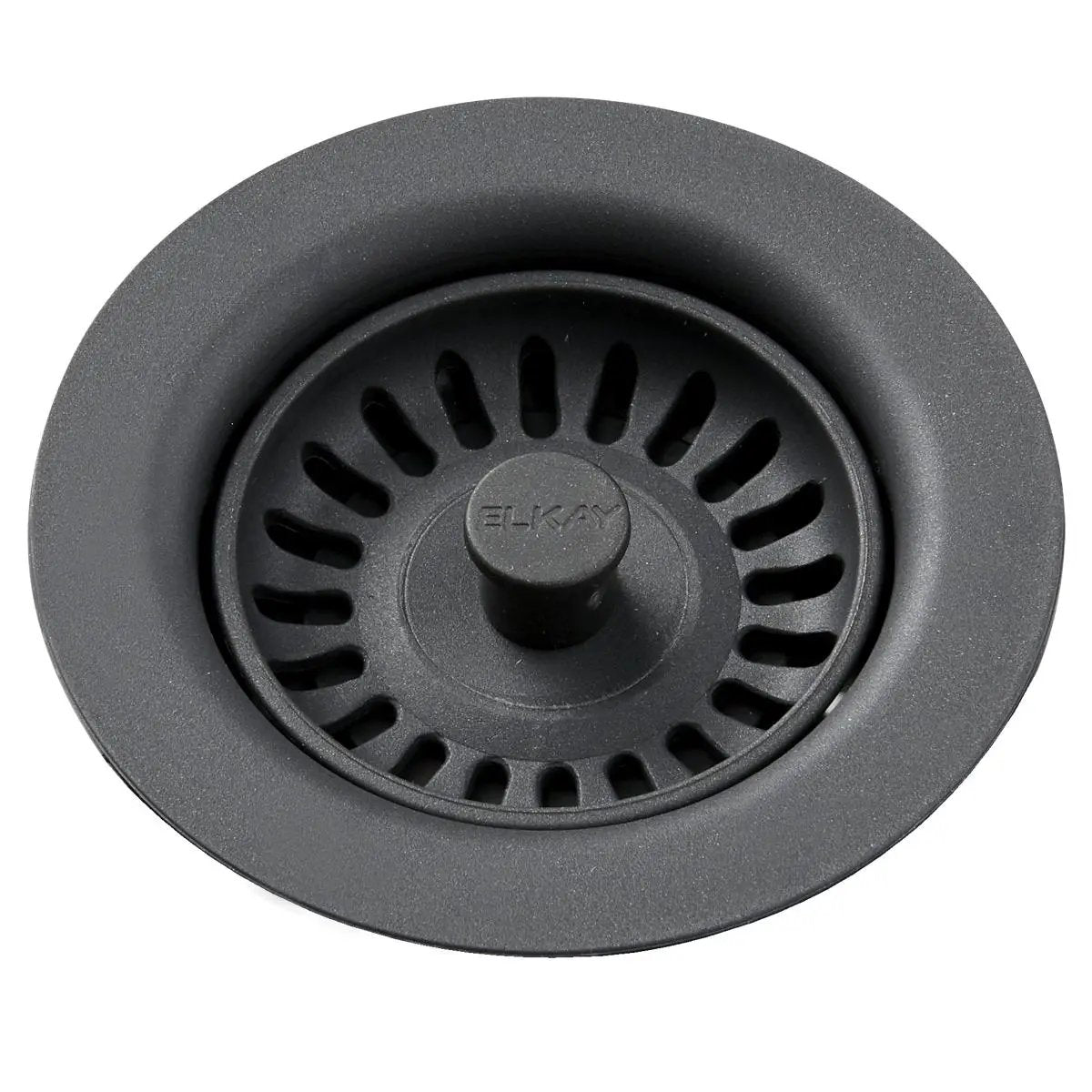 Elkay Polymer Drain Fitting with Removable Basket Strainer and Rubber Stopper by Elkay