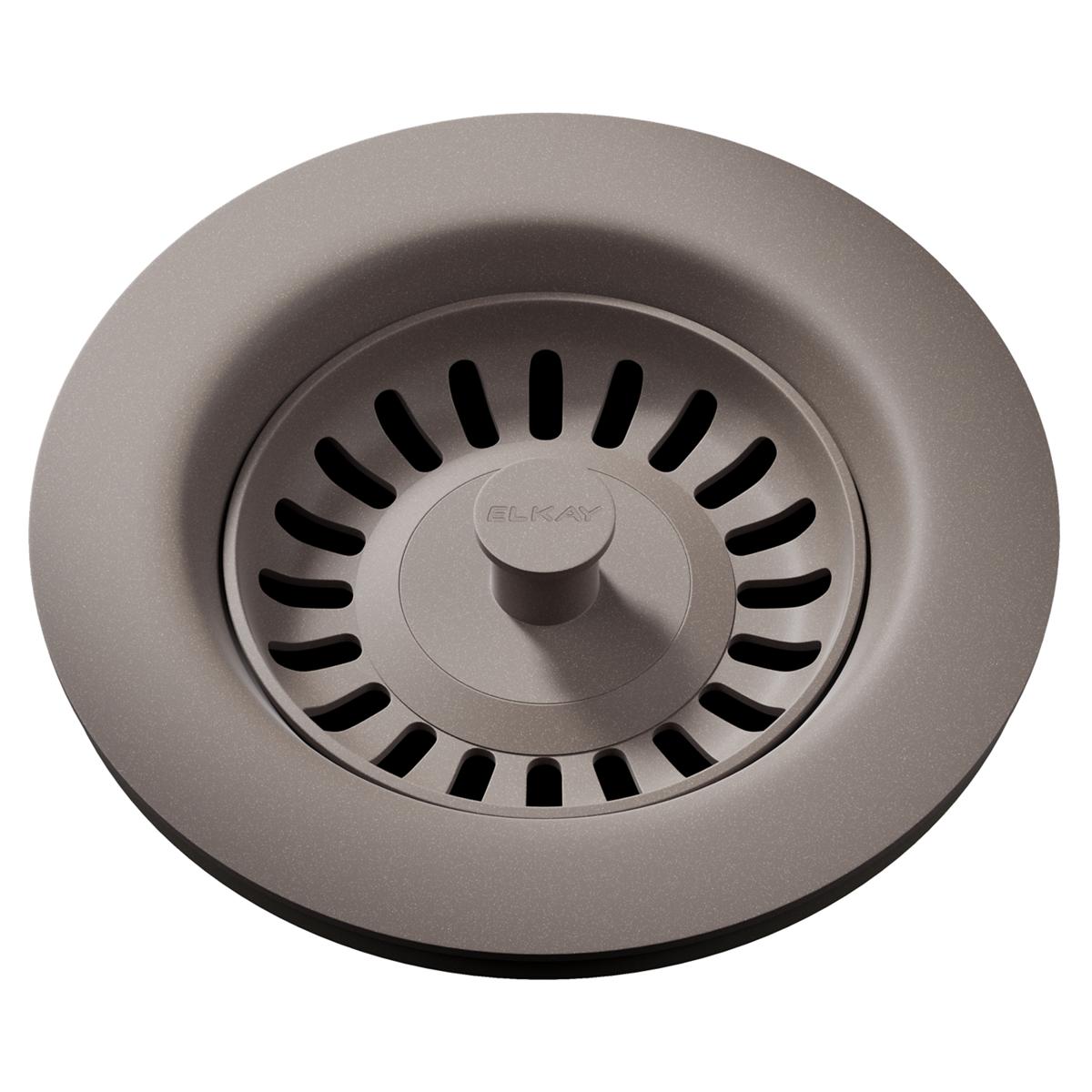 Elkay Polymer Drain Fitting with Removable Basket Strainer and Rubber Stopper