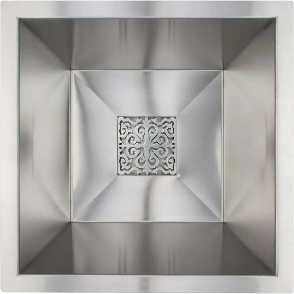 satin stainless steel grate
