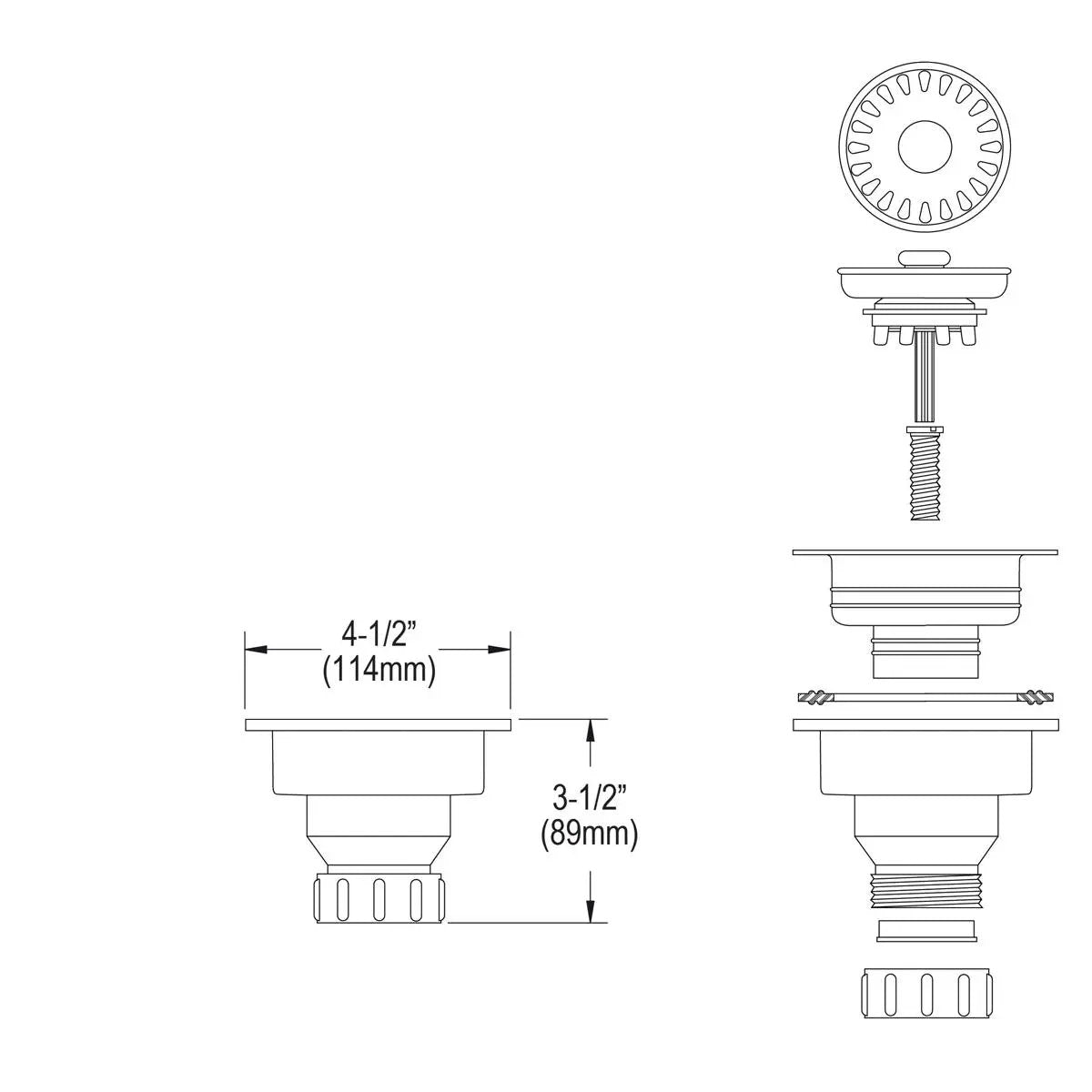 antique steel drain fitting