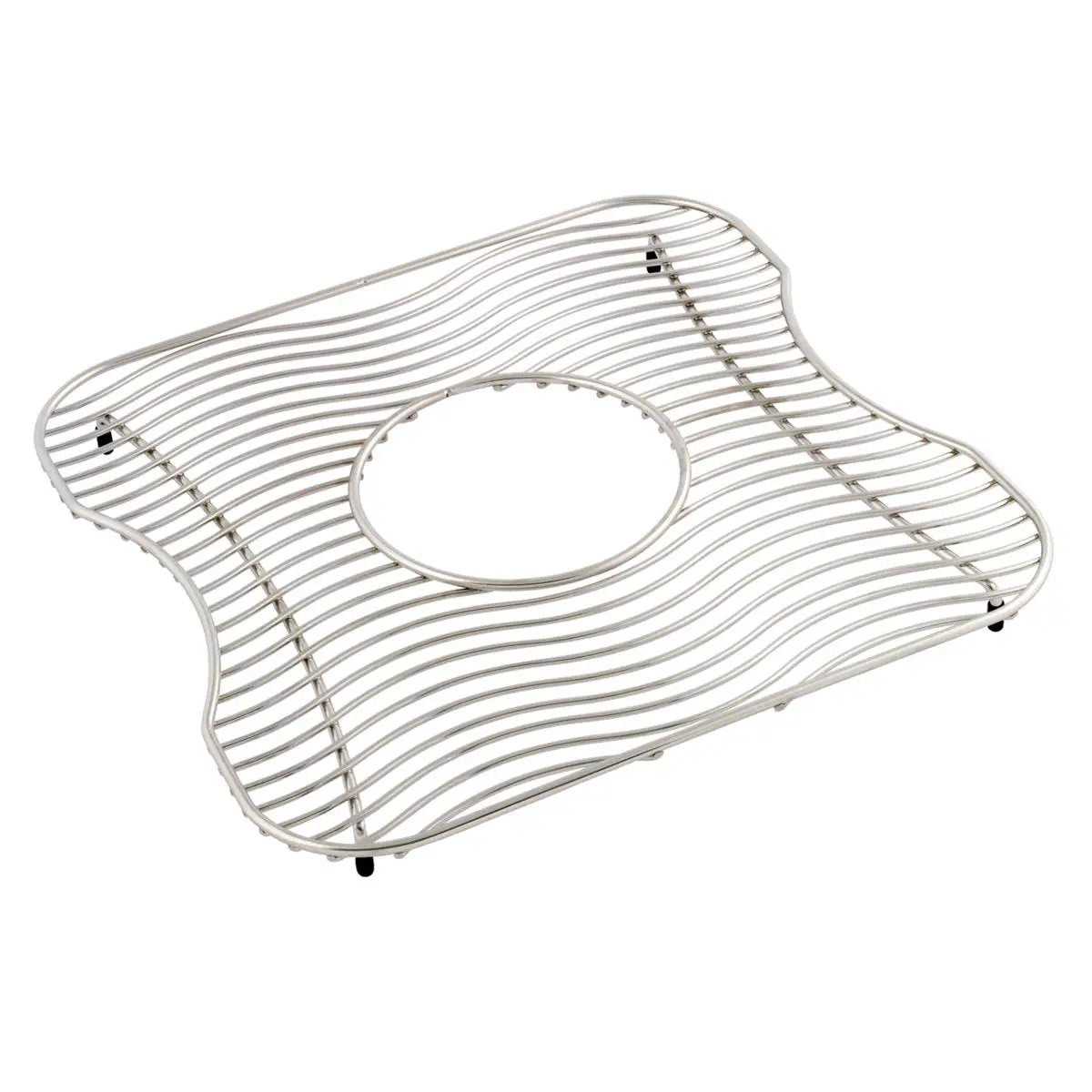 polished stainless steel bottom grid