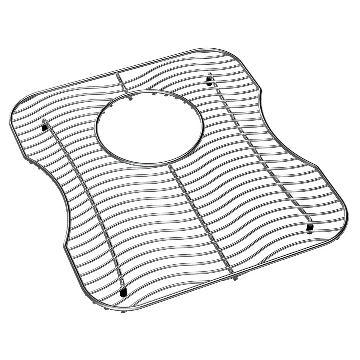 polished stainless steel bottom grid