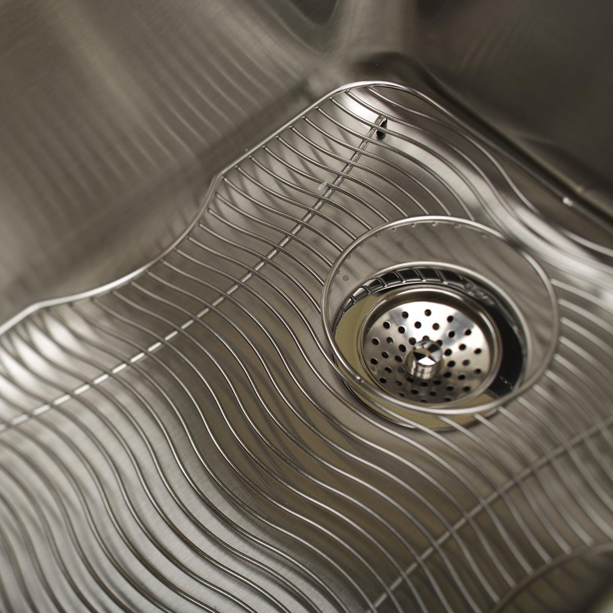 lustrous satin single bowl undermount sink kit