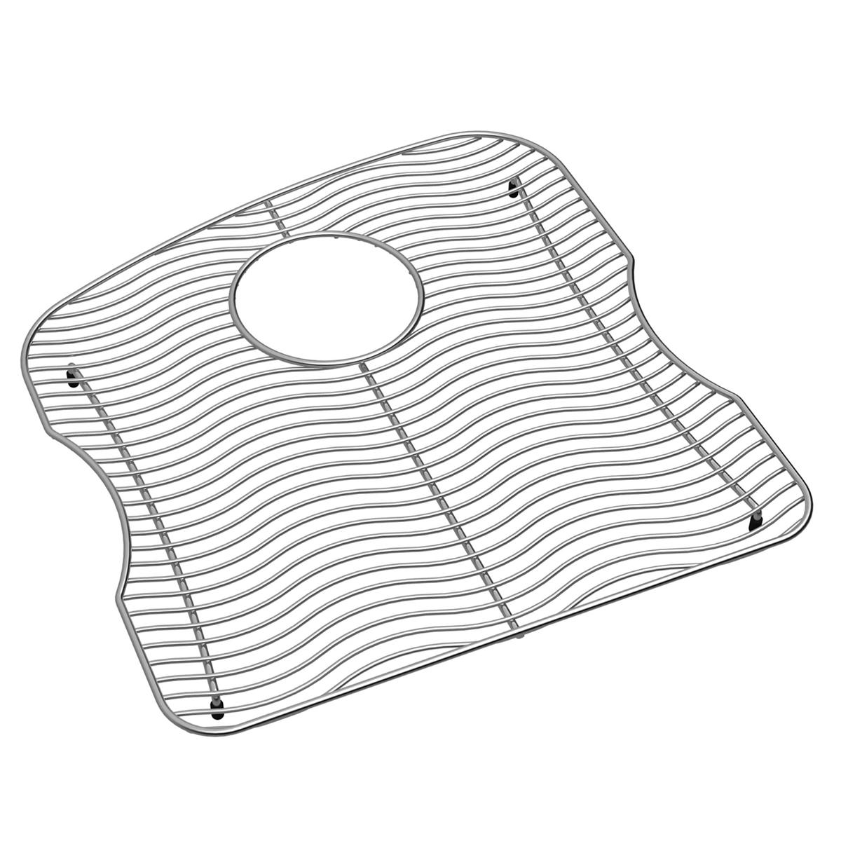 polished stainless steel bottom grid