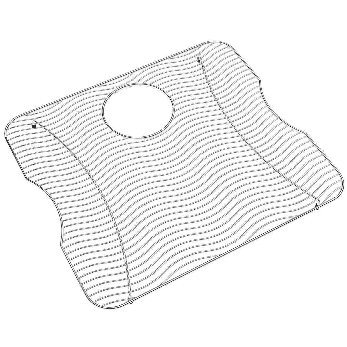 polished stainless steel bottom grid