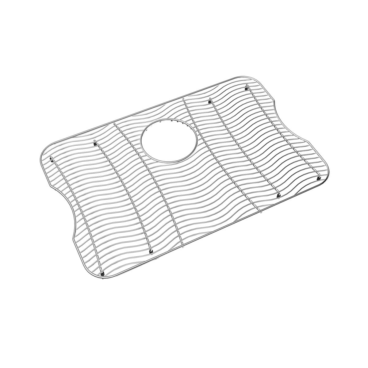 polished stainless steel bottom grid