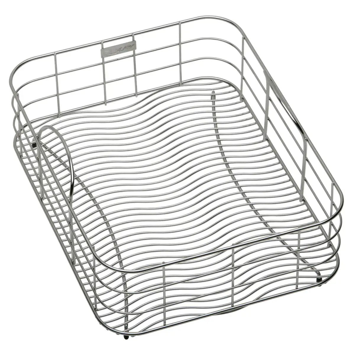 polished stainless steel rinsing basket