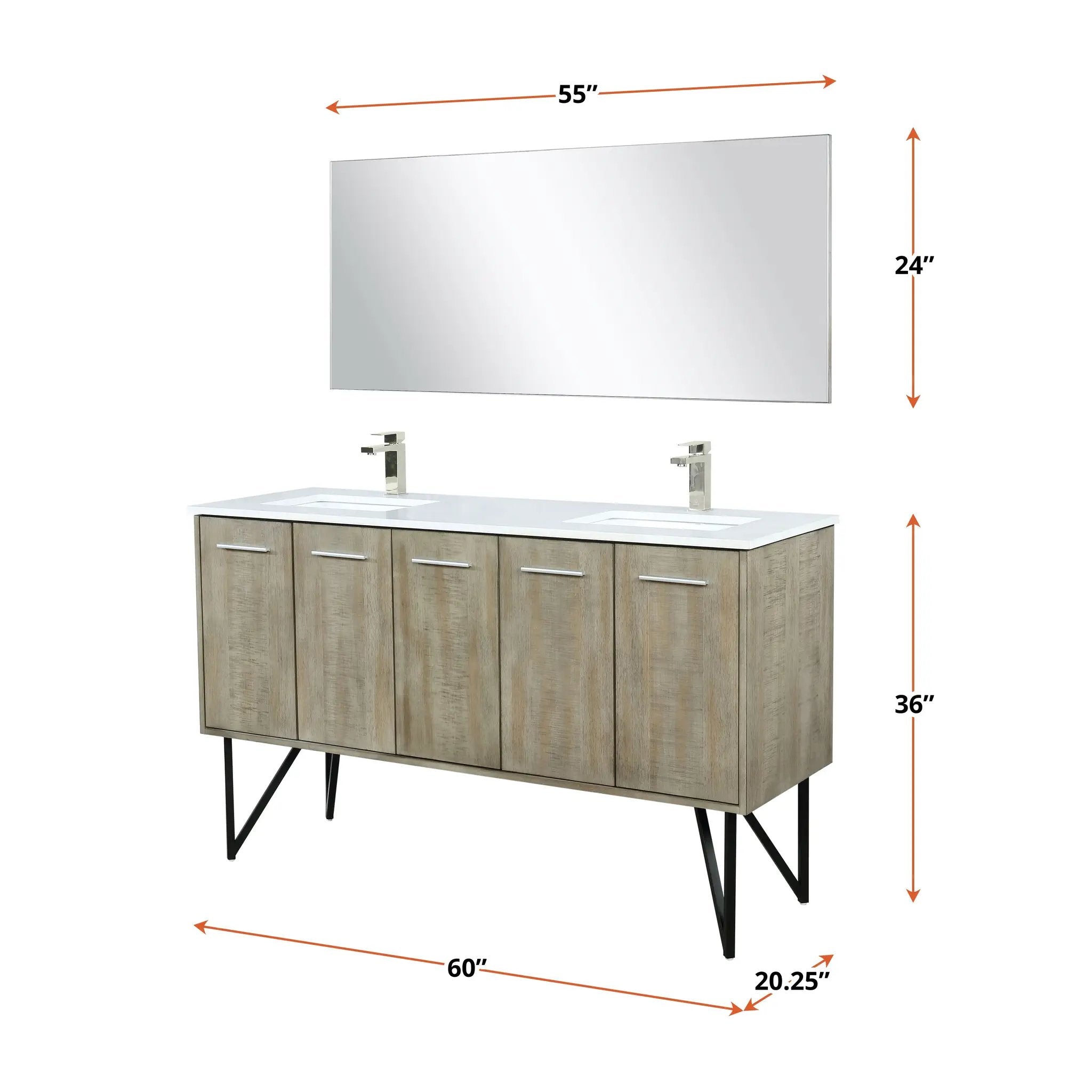 rustic acacia vanity