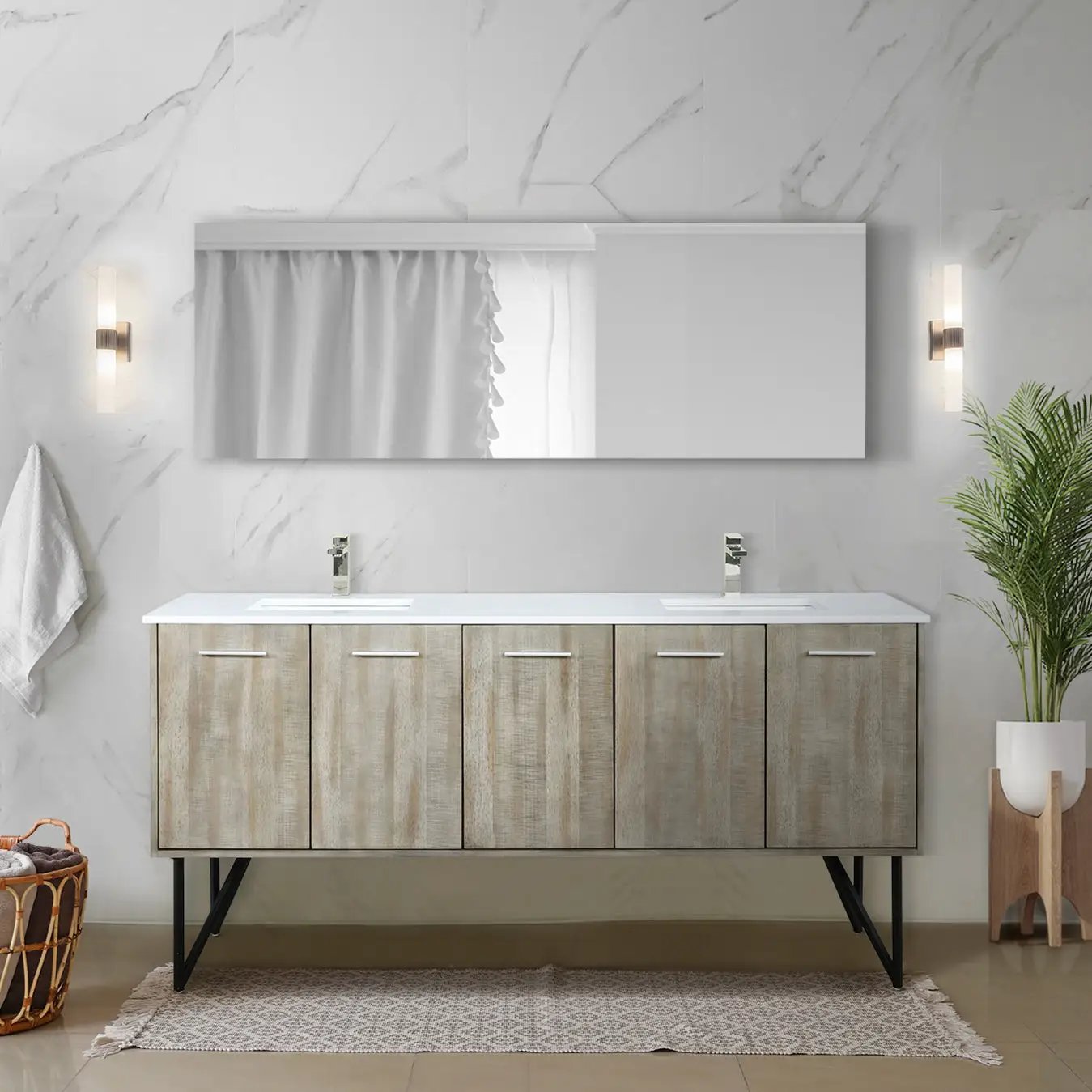 rustic acacia vanity