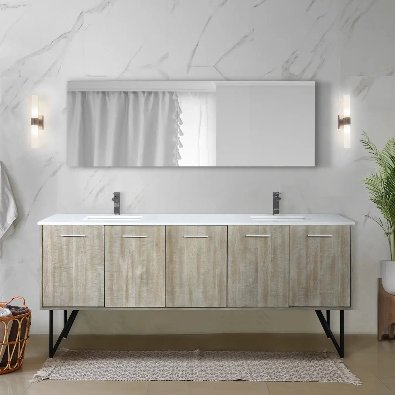rustic acacia vanity