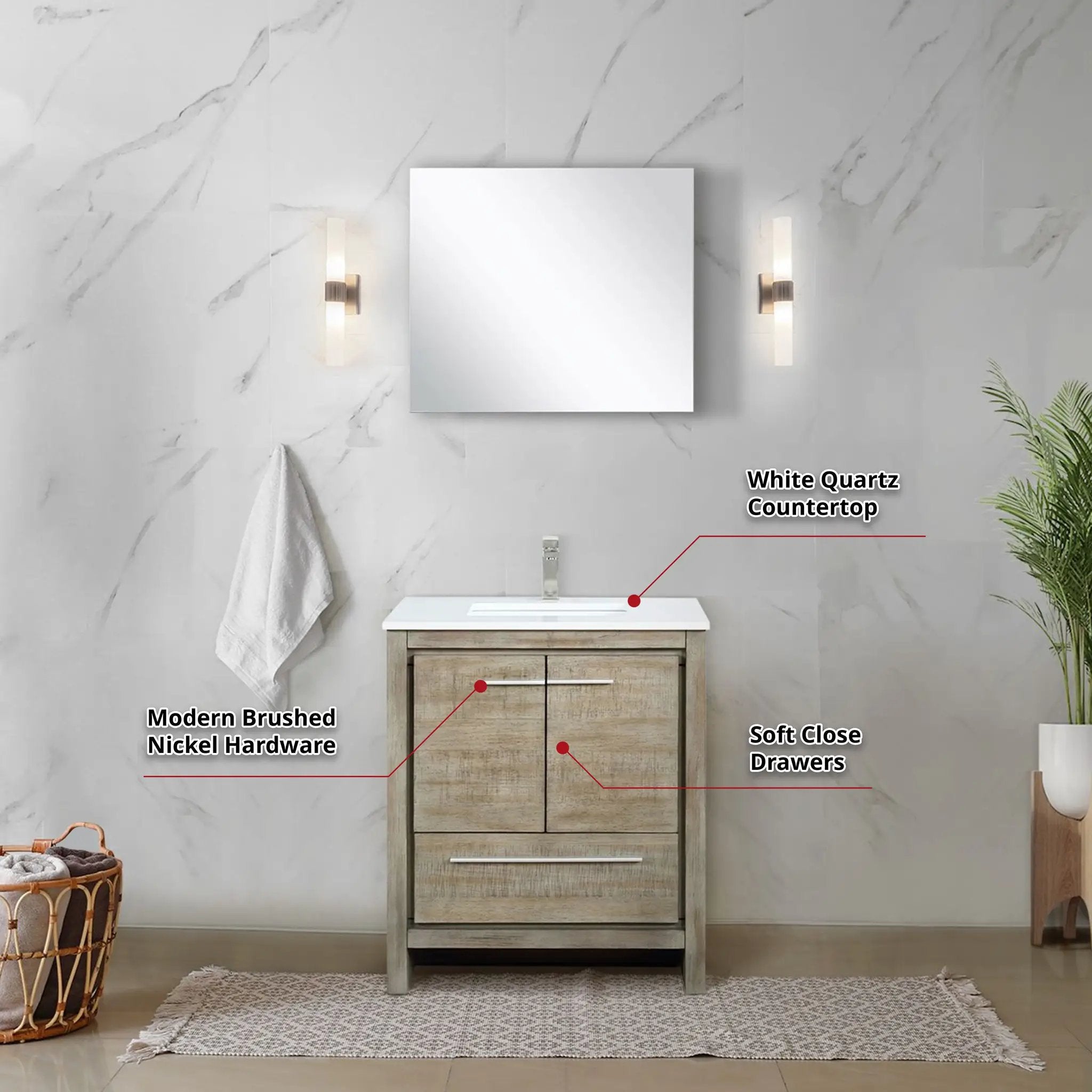 rustic acacia vanity