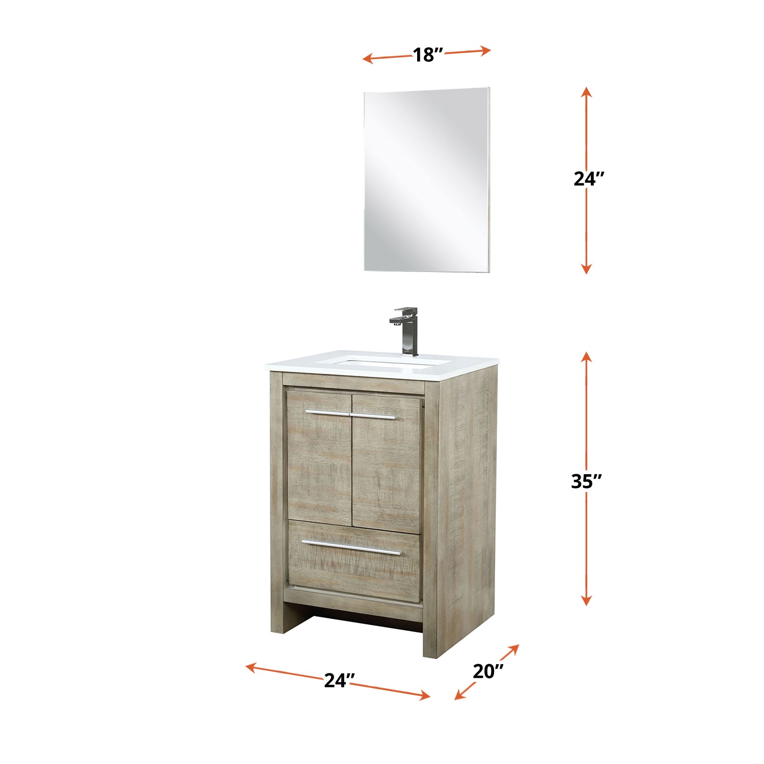 rustic acacia vanity