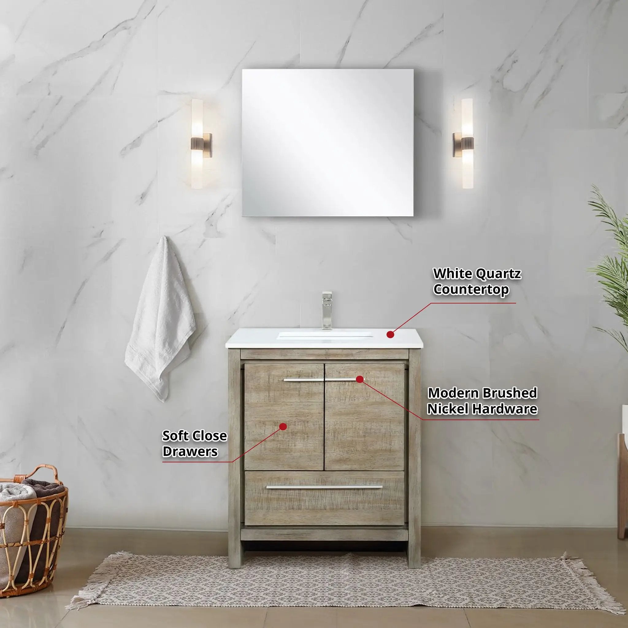 rustic acacia vanity