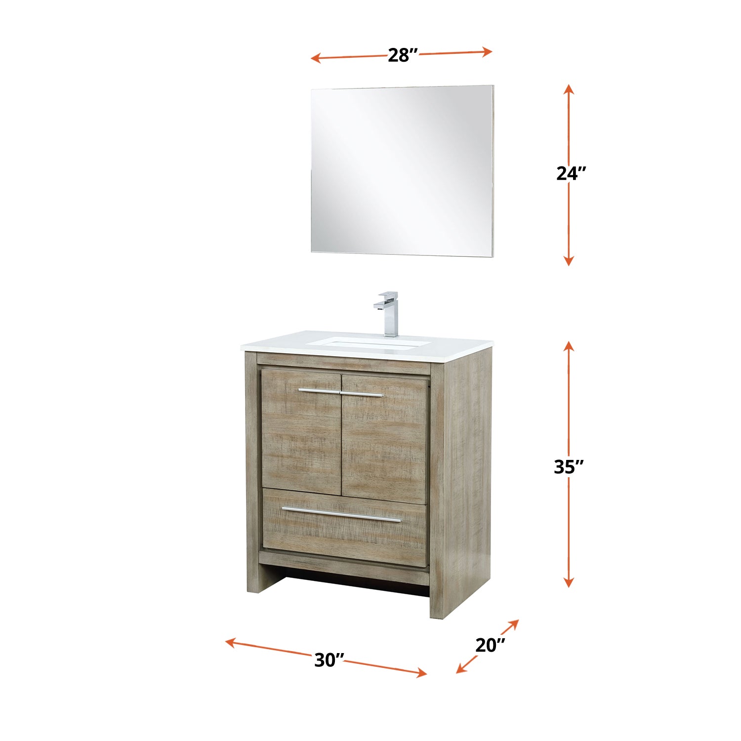 rustic acacia vanity