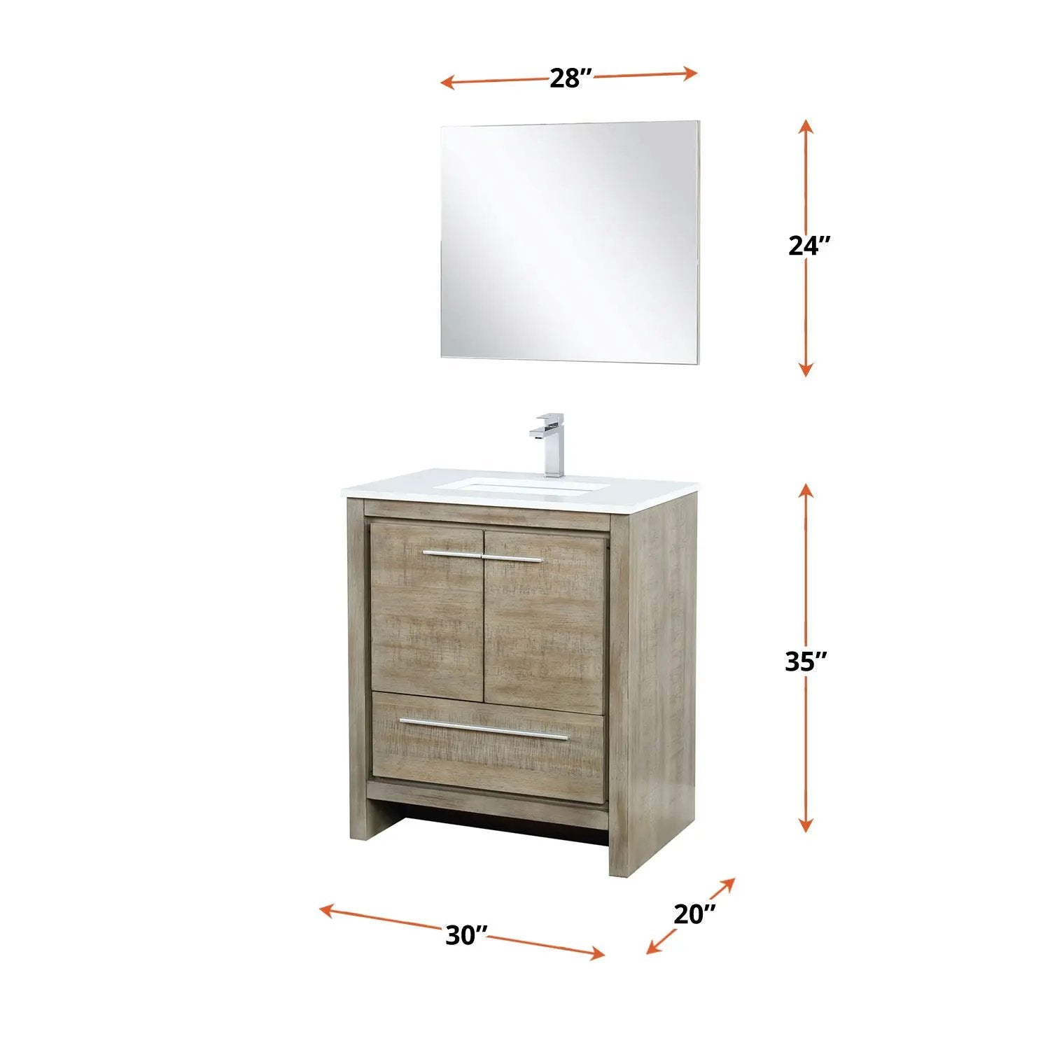 rustic acacia vanity
