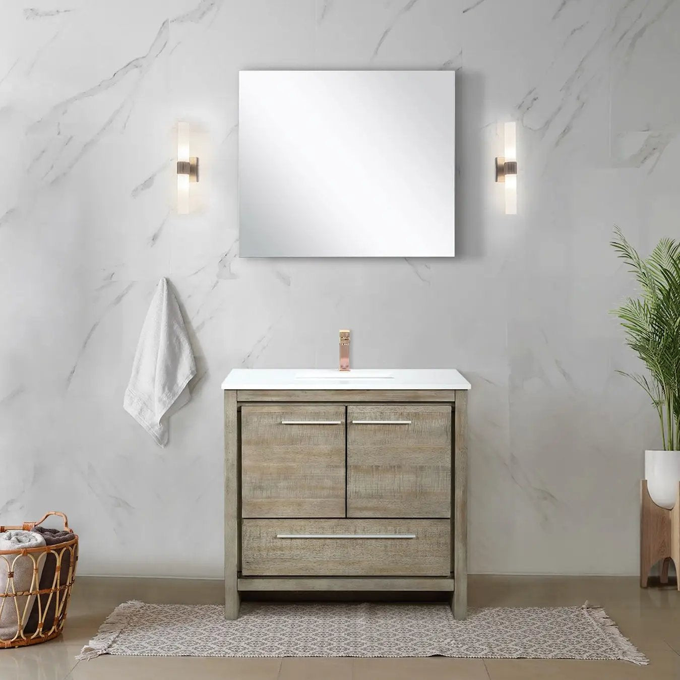 rustic acacia vanity