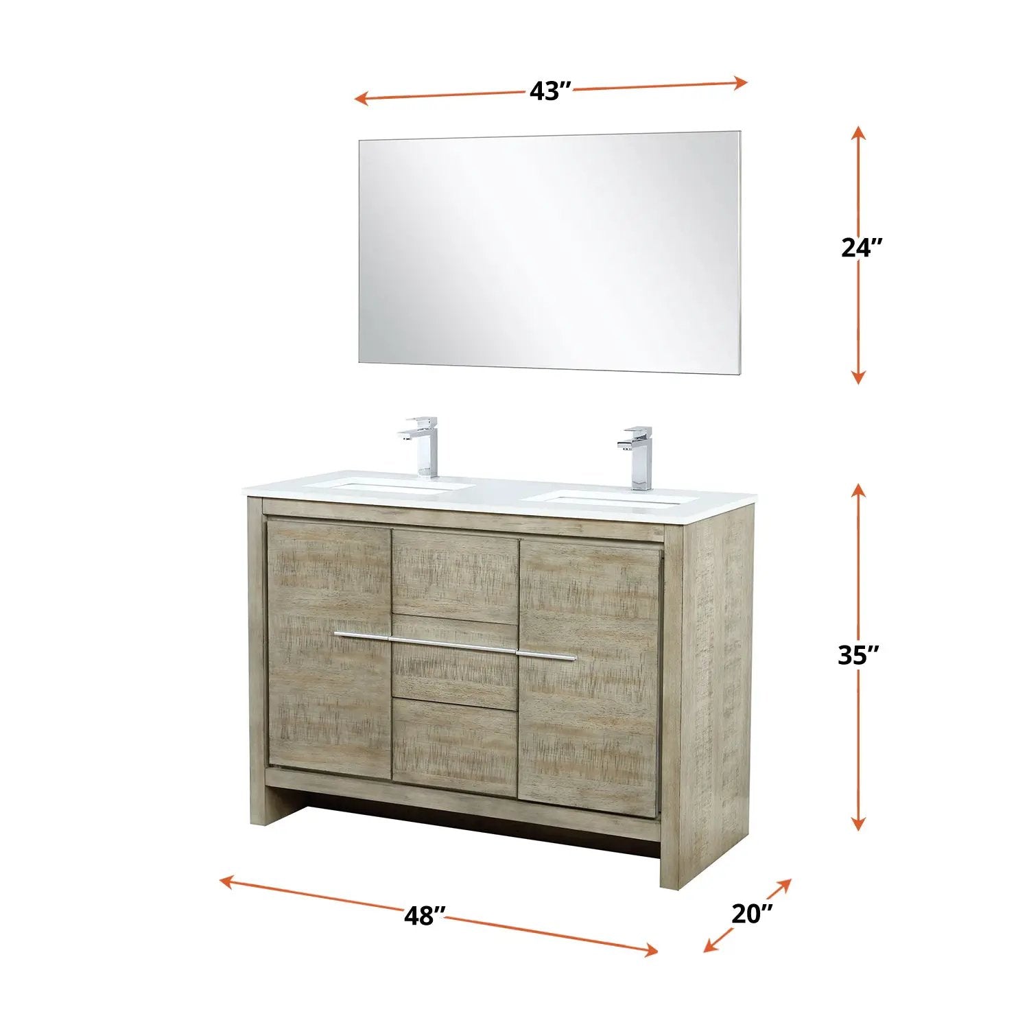 rustic acacia vanity