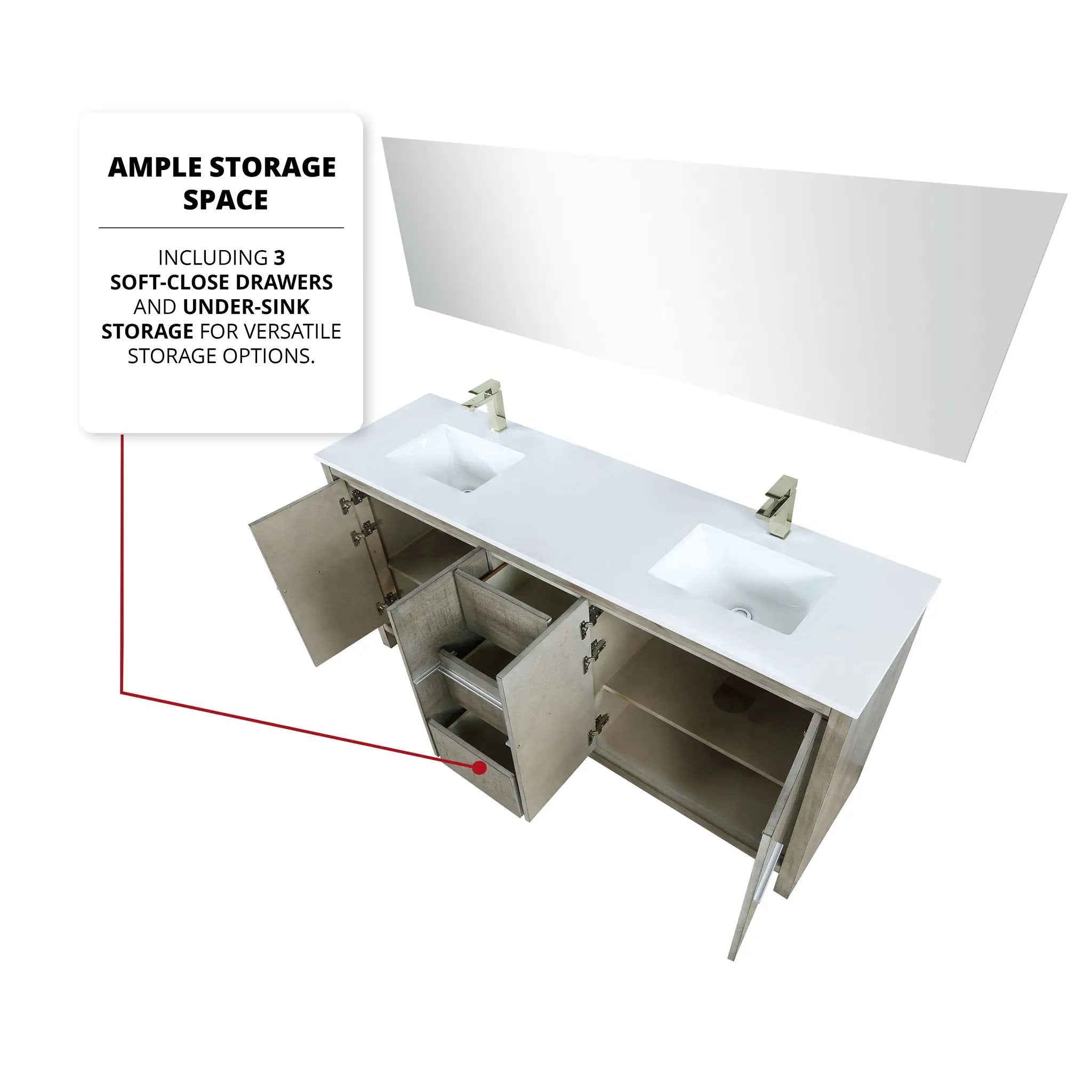 rustic acacia vanity