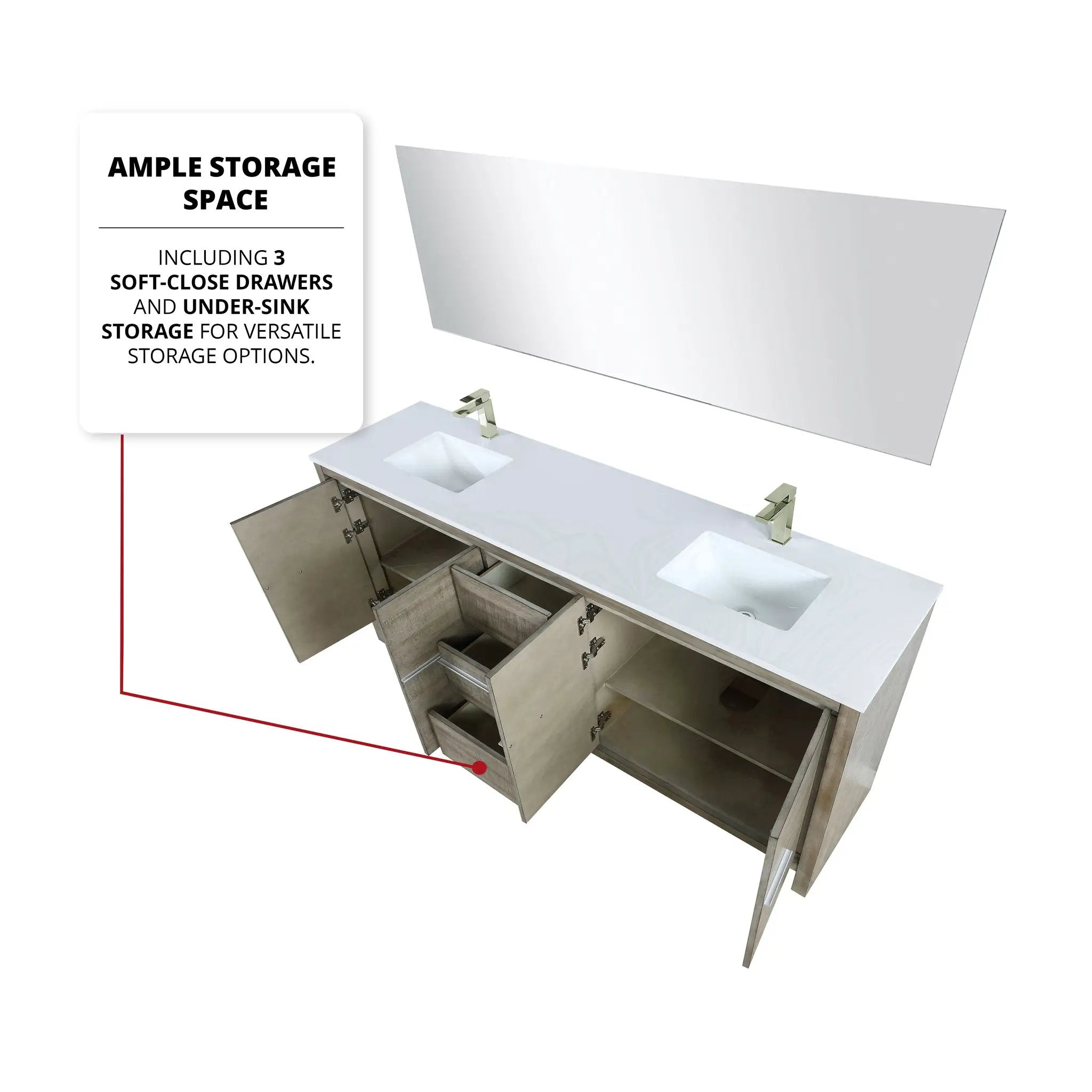 rustic acacia vanity