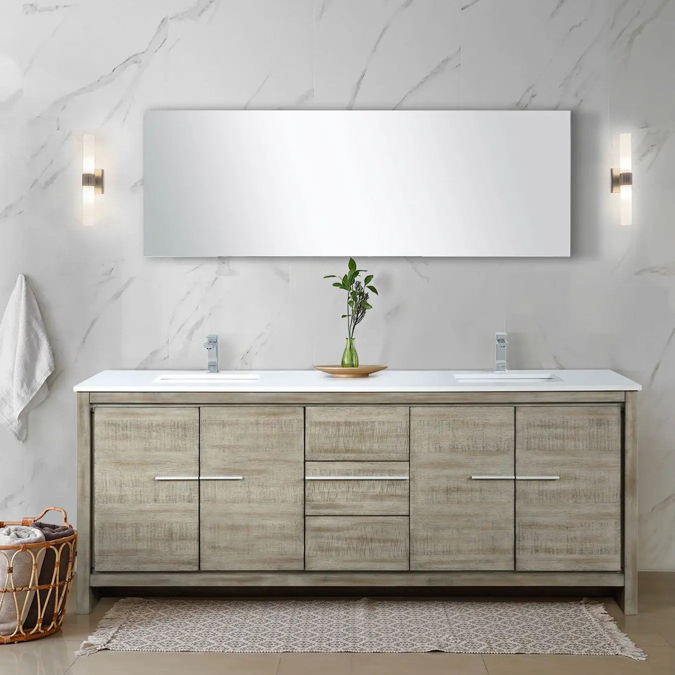rustic acacia vanity