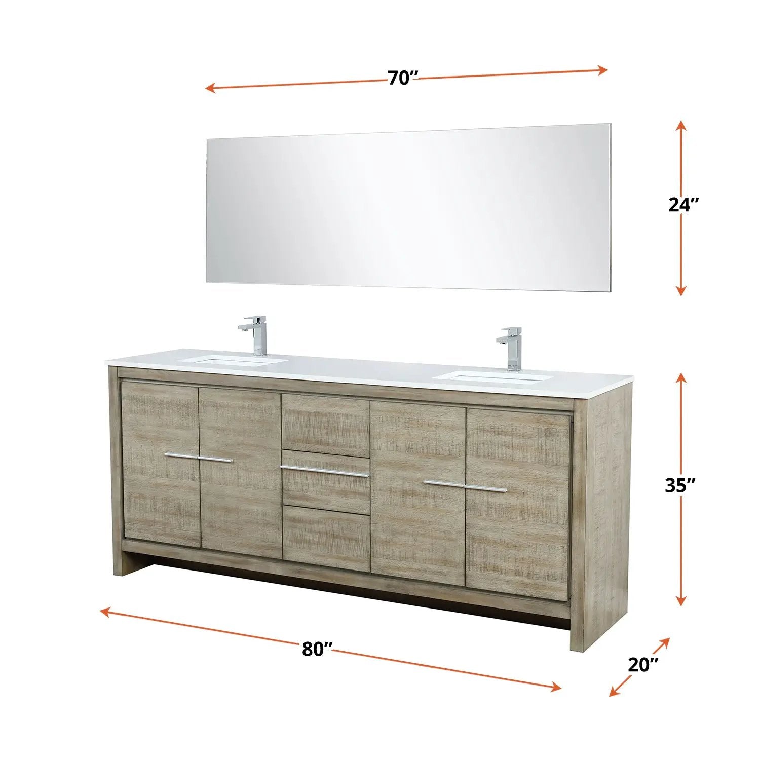 rustic acacia vanity