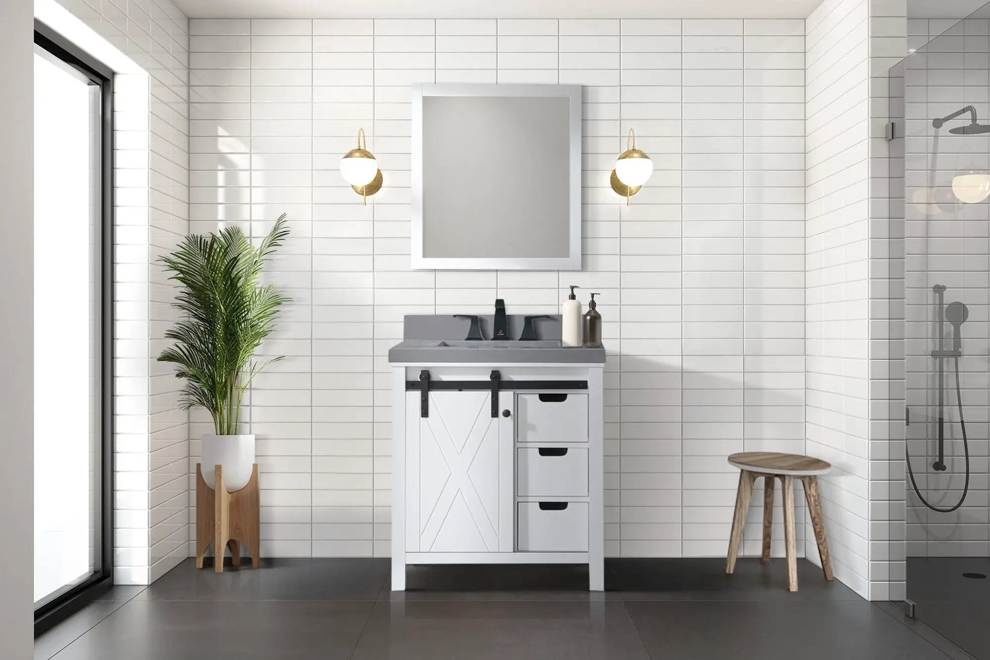 white vanity