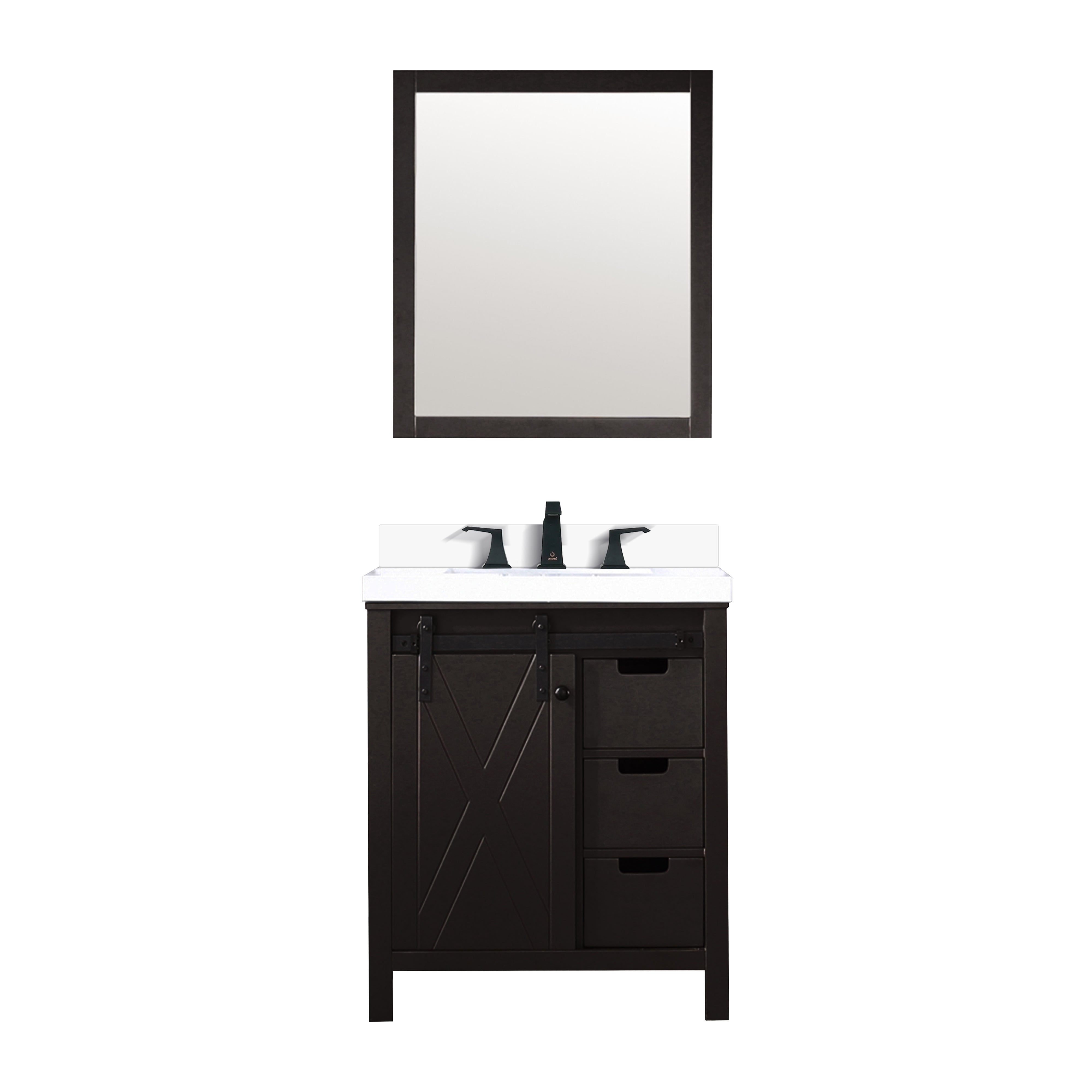 Lexora Marsyas 30 in W x 22 in D Vanity