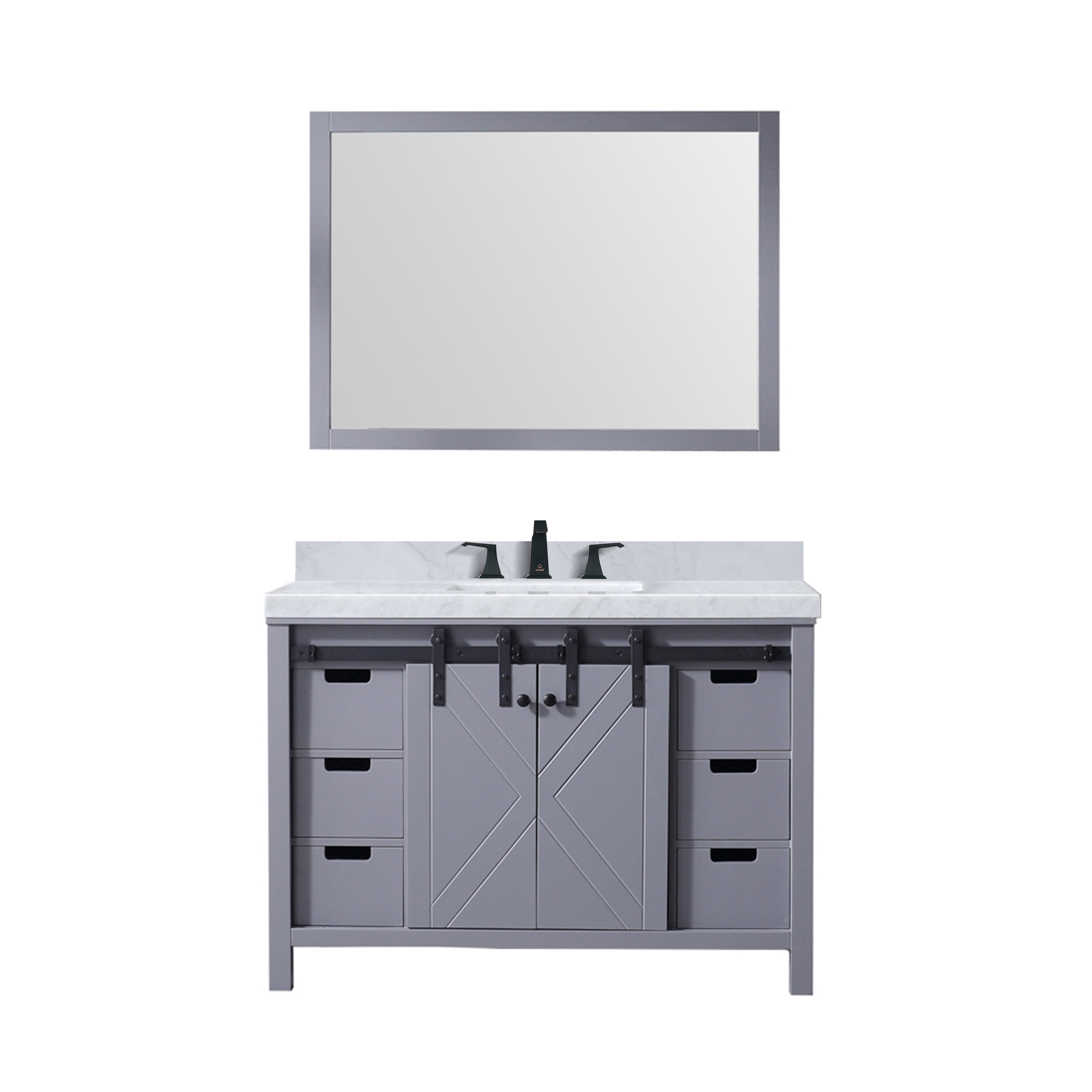 Lexora Marsyas 48 in W x 22 in D Bath Vanity